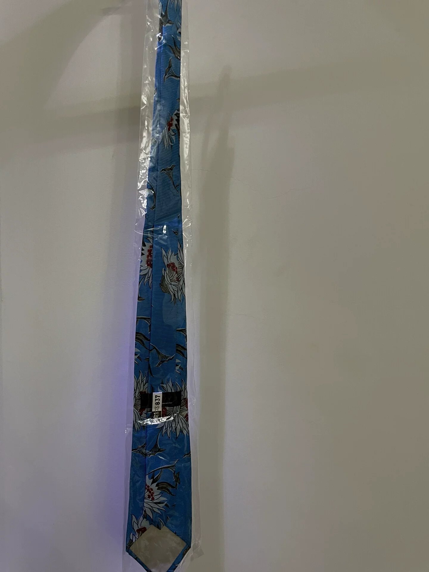 Yohji Yamamoto Floral Print Tie — back