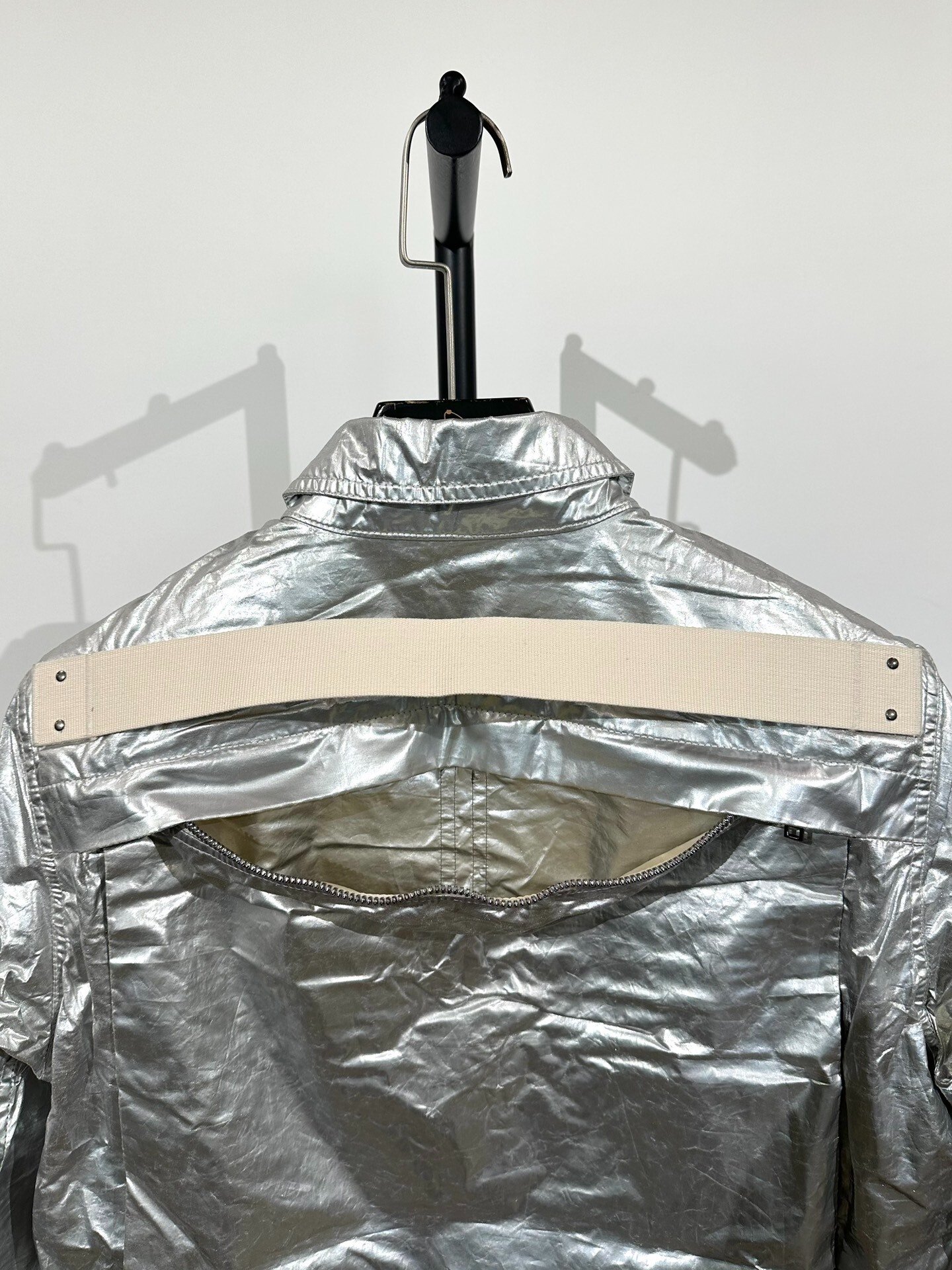 Rick Owens Drkshdw Silver Utility Jacket — back