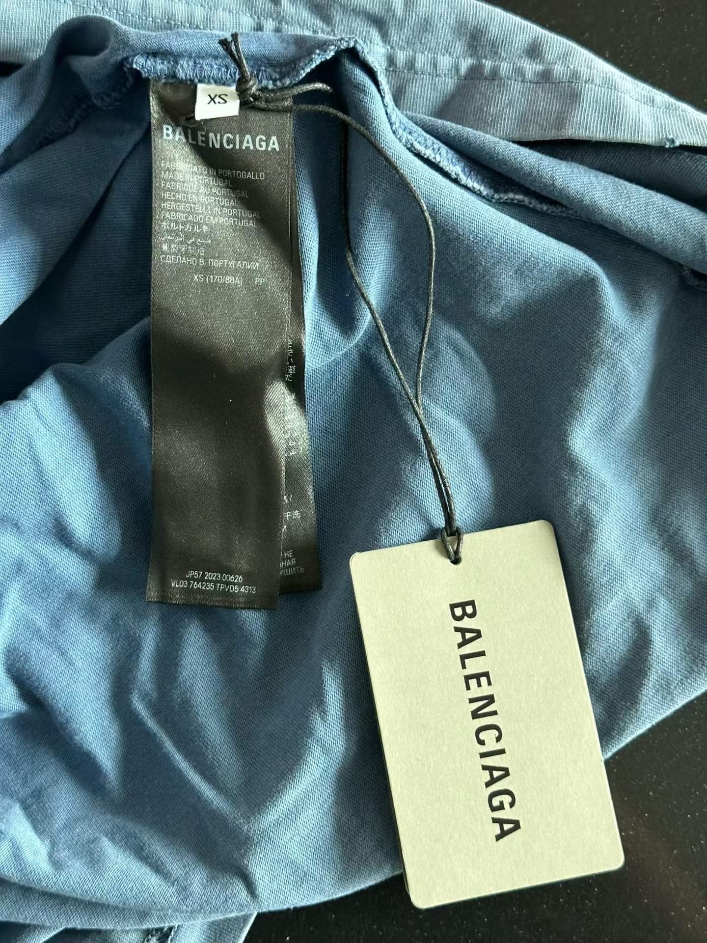 Balenciaga Berkind Distressed Short-Sleeve Tee — back