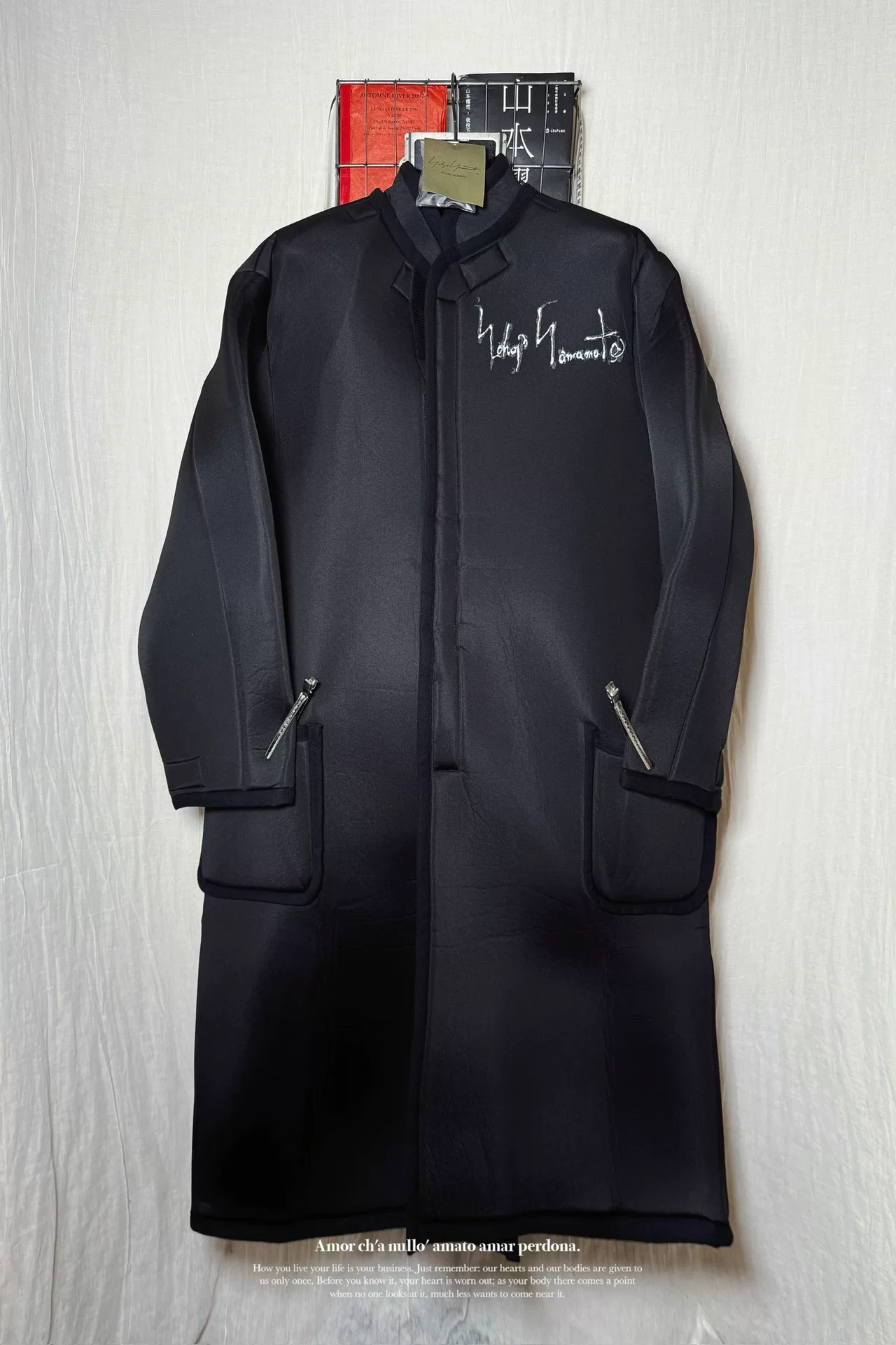Yohji Yamamoto 21AW Oversize Coat — detail