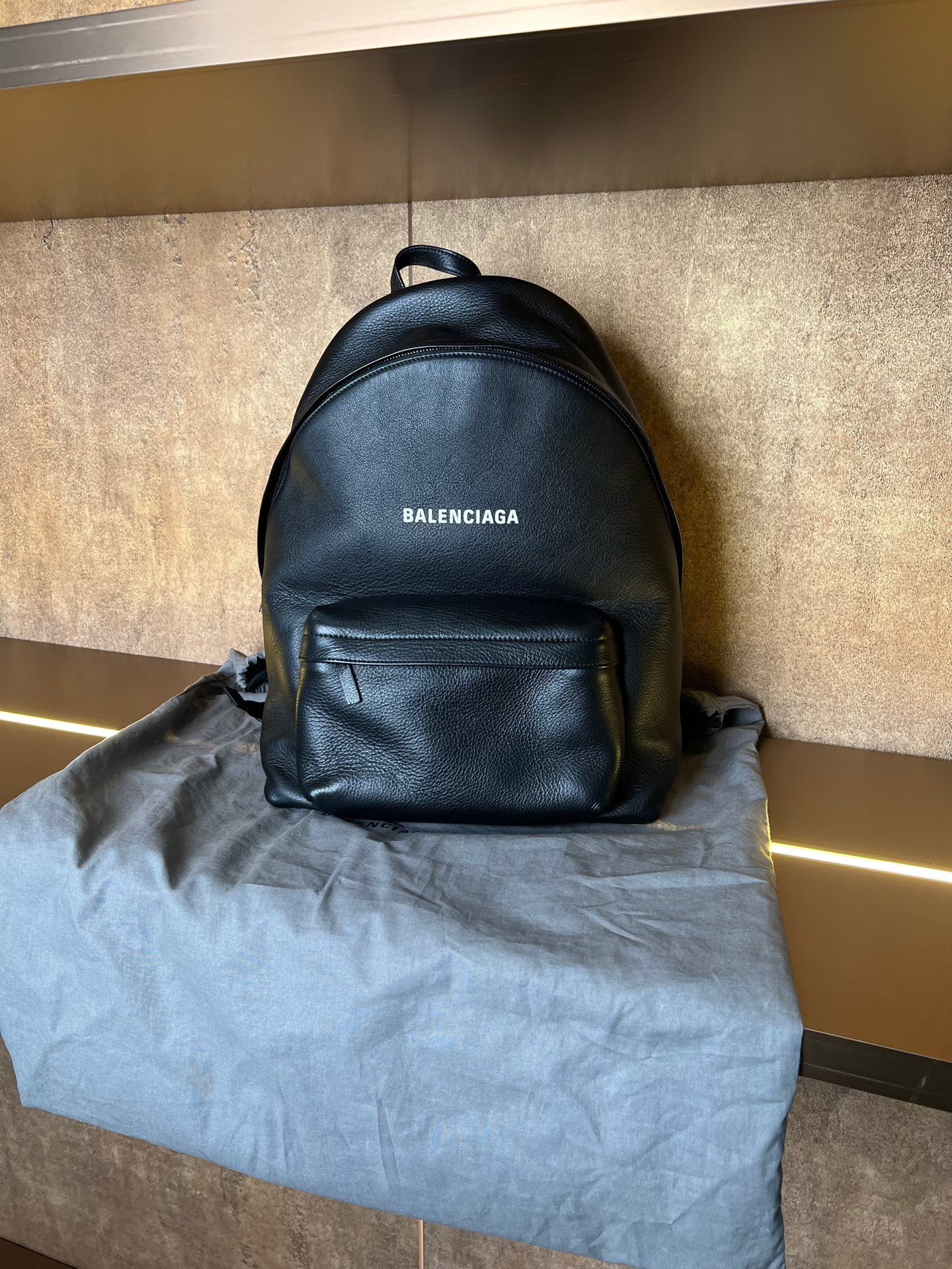 Balenciaga Cowhide Leather Backpack