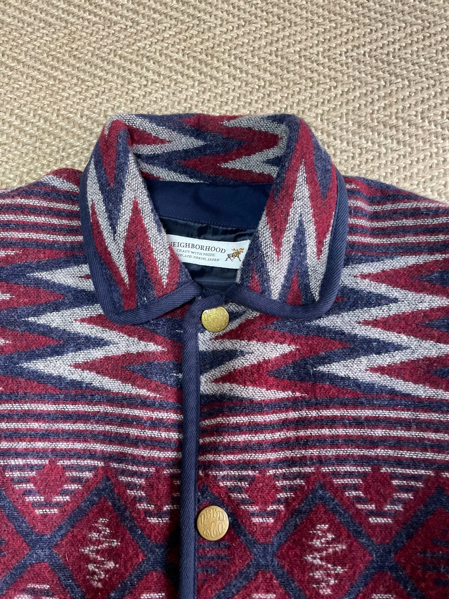 NEIGHBORHOOD Red Men's Jacket — back