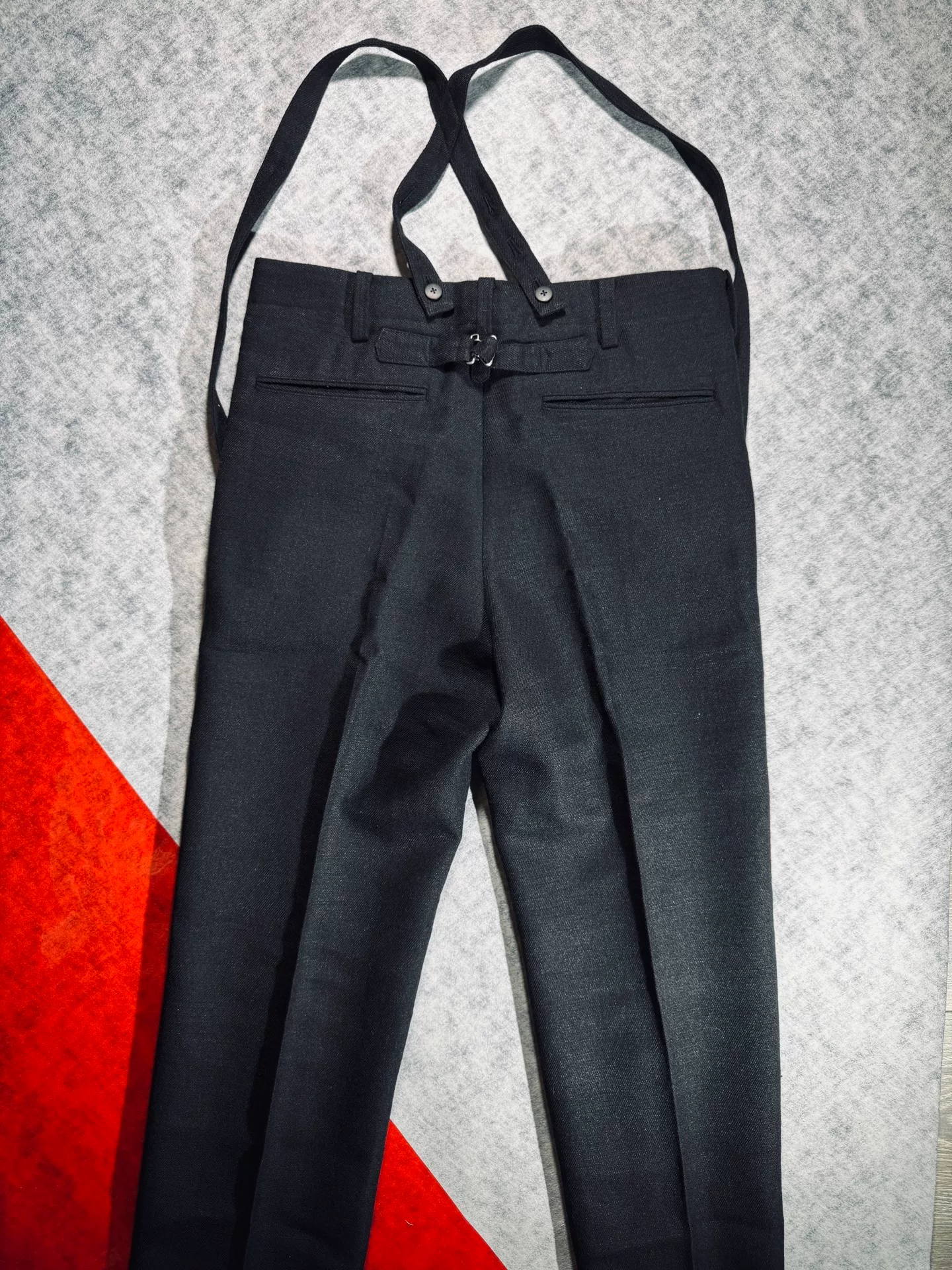 visvim Tupper Wool Suspender Pants 23AW — back