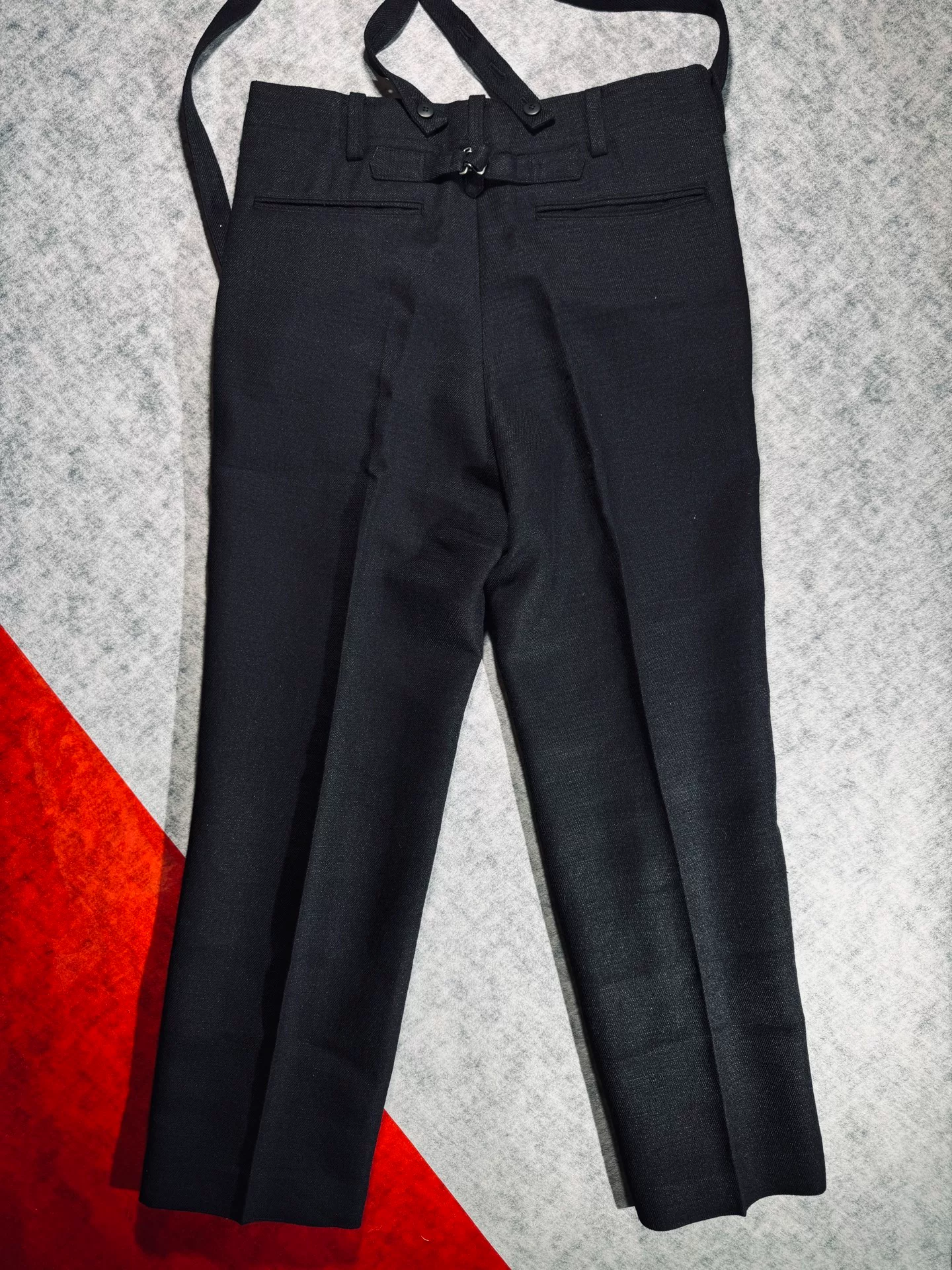 visvim Tupper Wool Suspender Pants 23AW — front