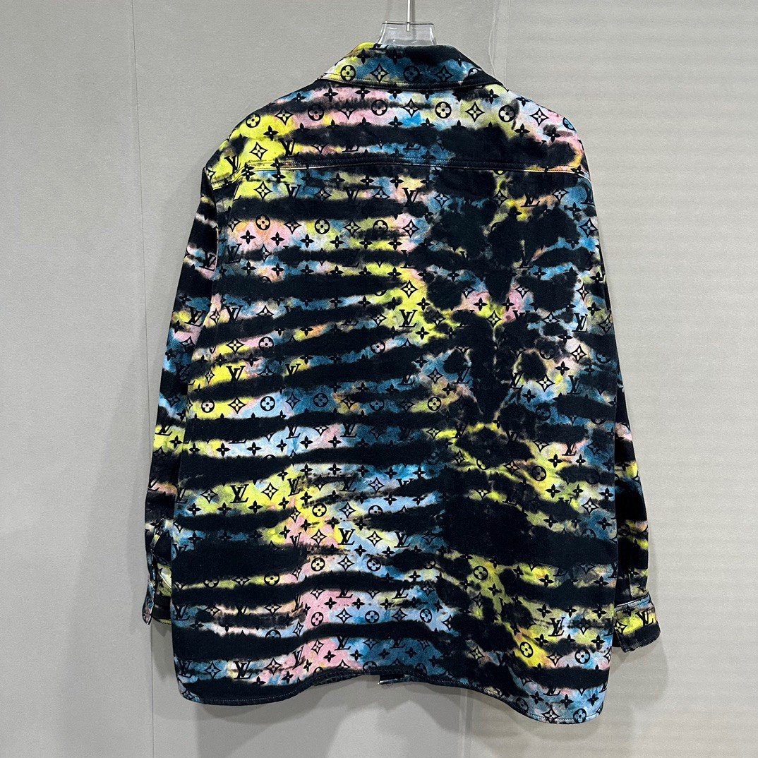 Louis Vuitton Iridescent Monogram Denim Jacket — back