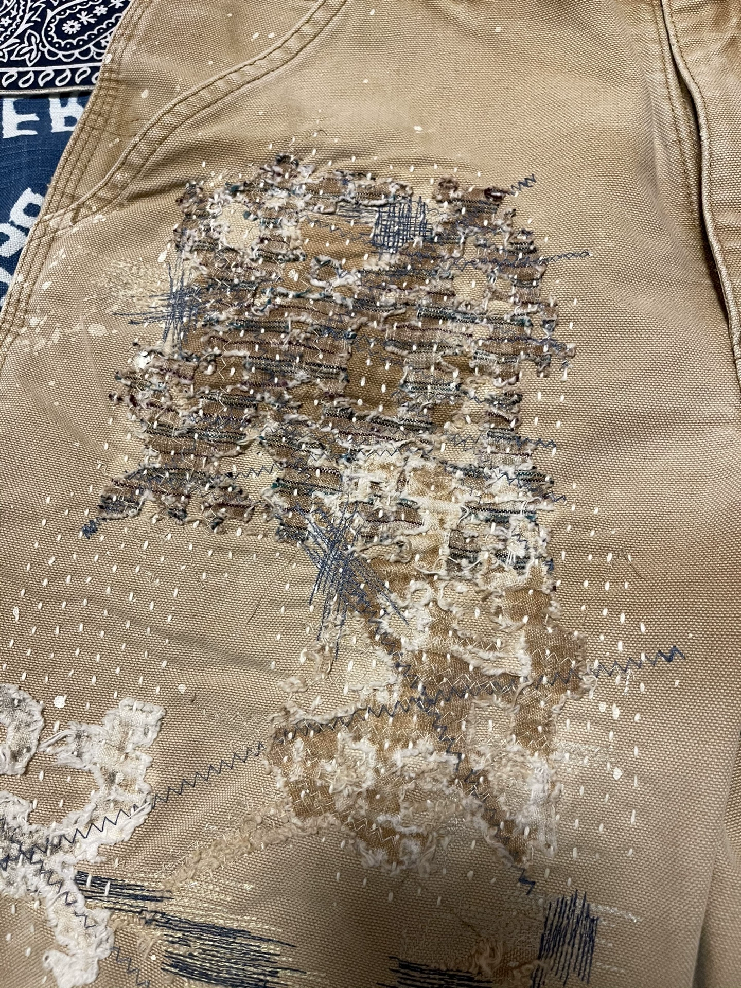 Carhartt Vintage B01 Boro Shorts — detail