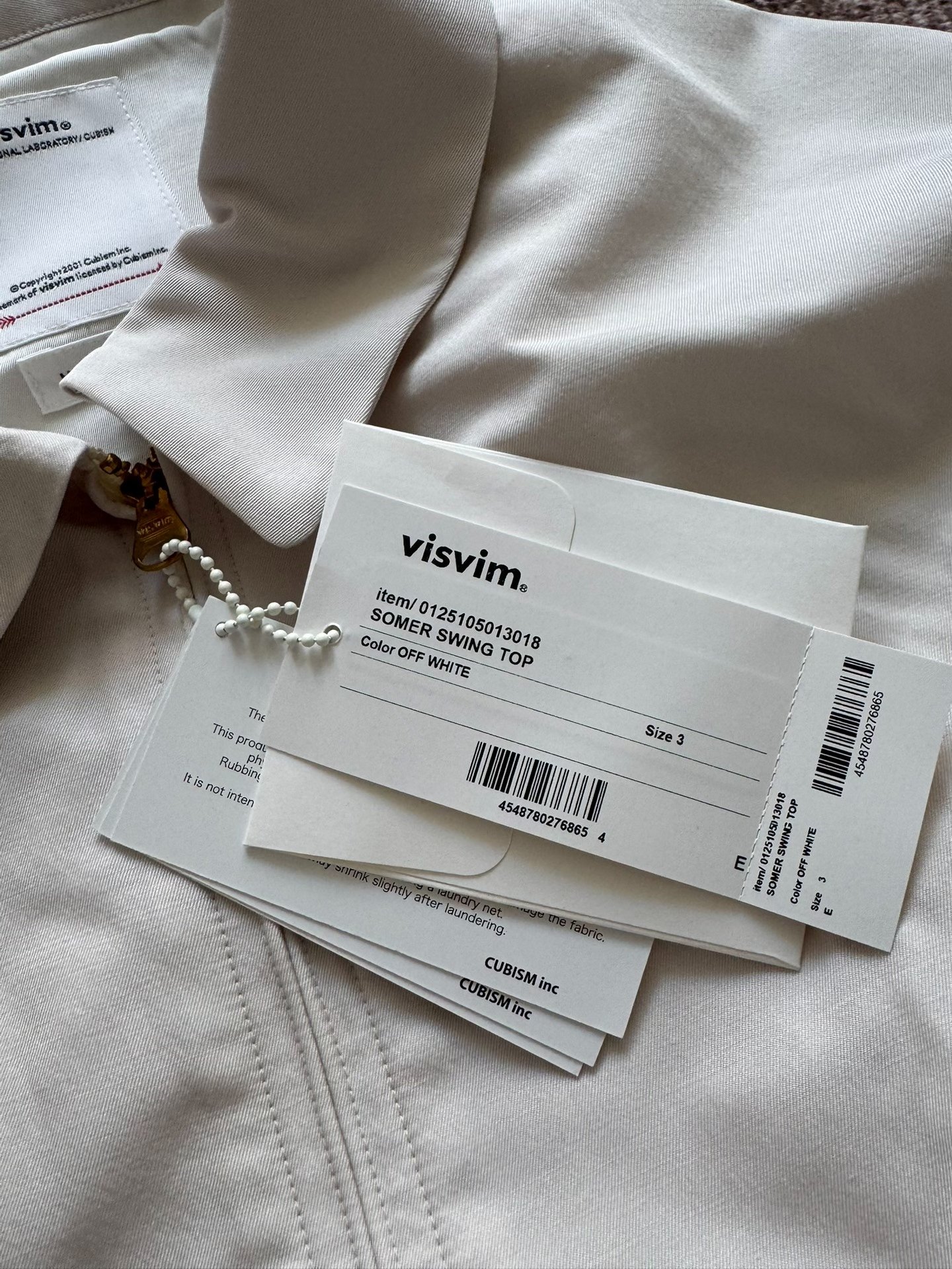 VISVIM 25SS SOMER SWING TOP Jacket — detail