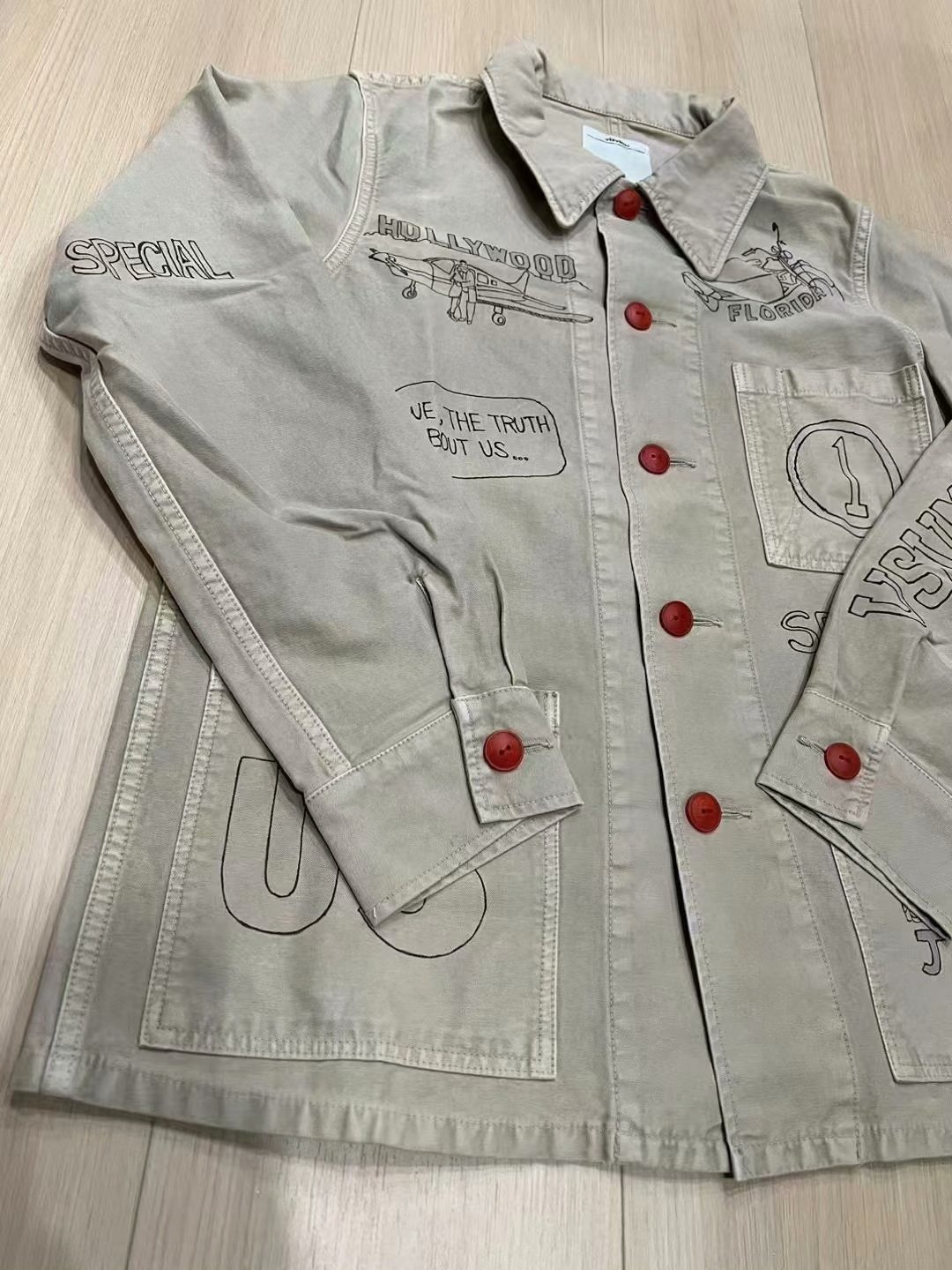 visvim 15AW Travail Coverall Sketches — label