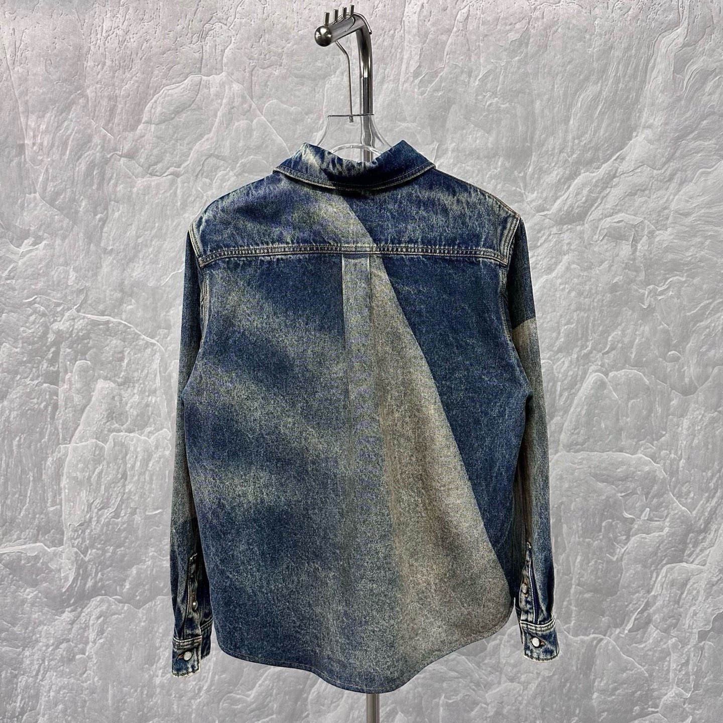 Louis Vuitton SS25 Washed Denim Shirt Jacket — back