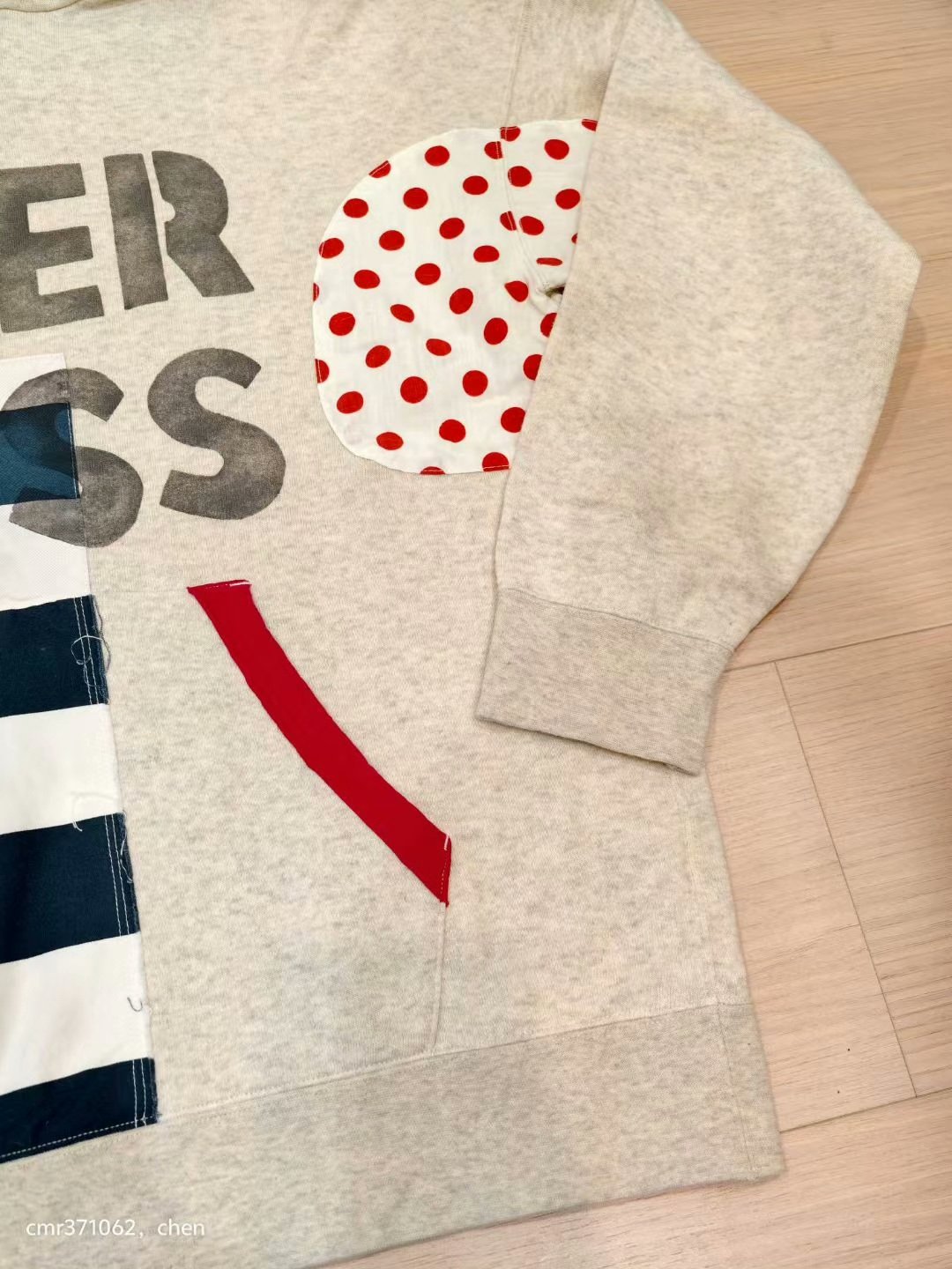 visvim 19ss Jumbo Hoodie P.O. Collage — detail