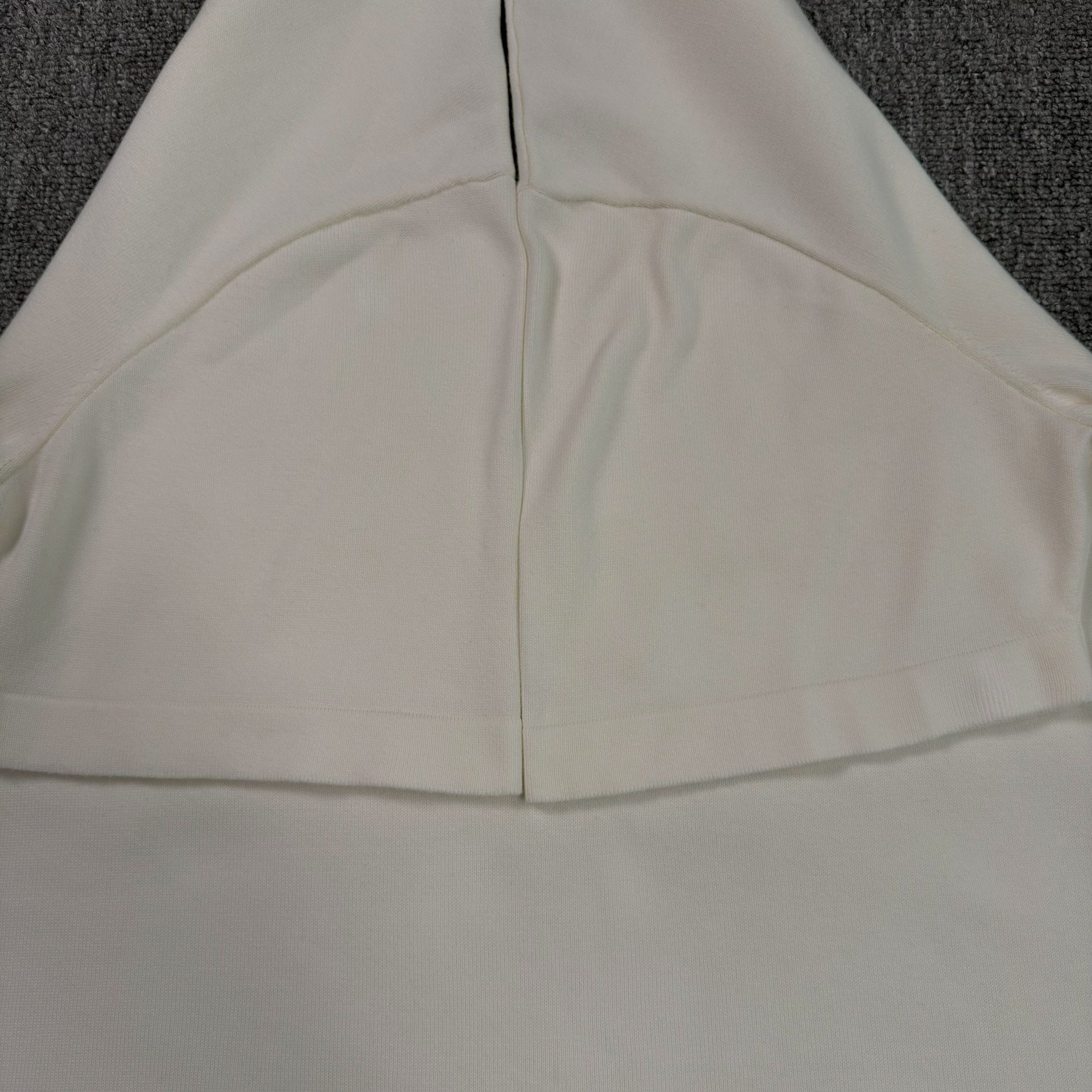 Louis Vuitton White Embroidered Logo Short-Sleeve Top — back