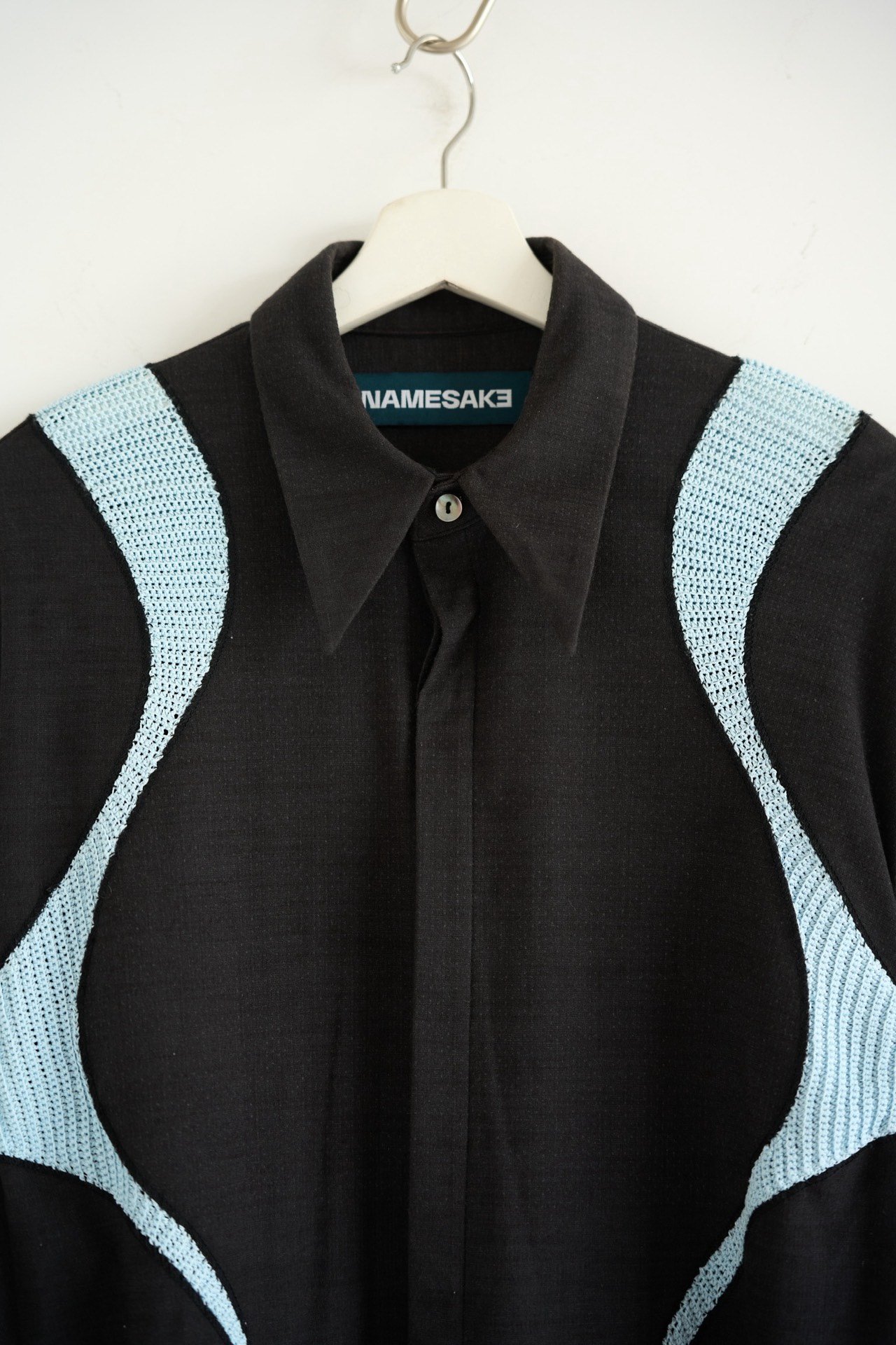 Namesake 21ss Wave Asymmetric Shirt — detail