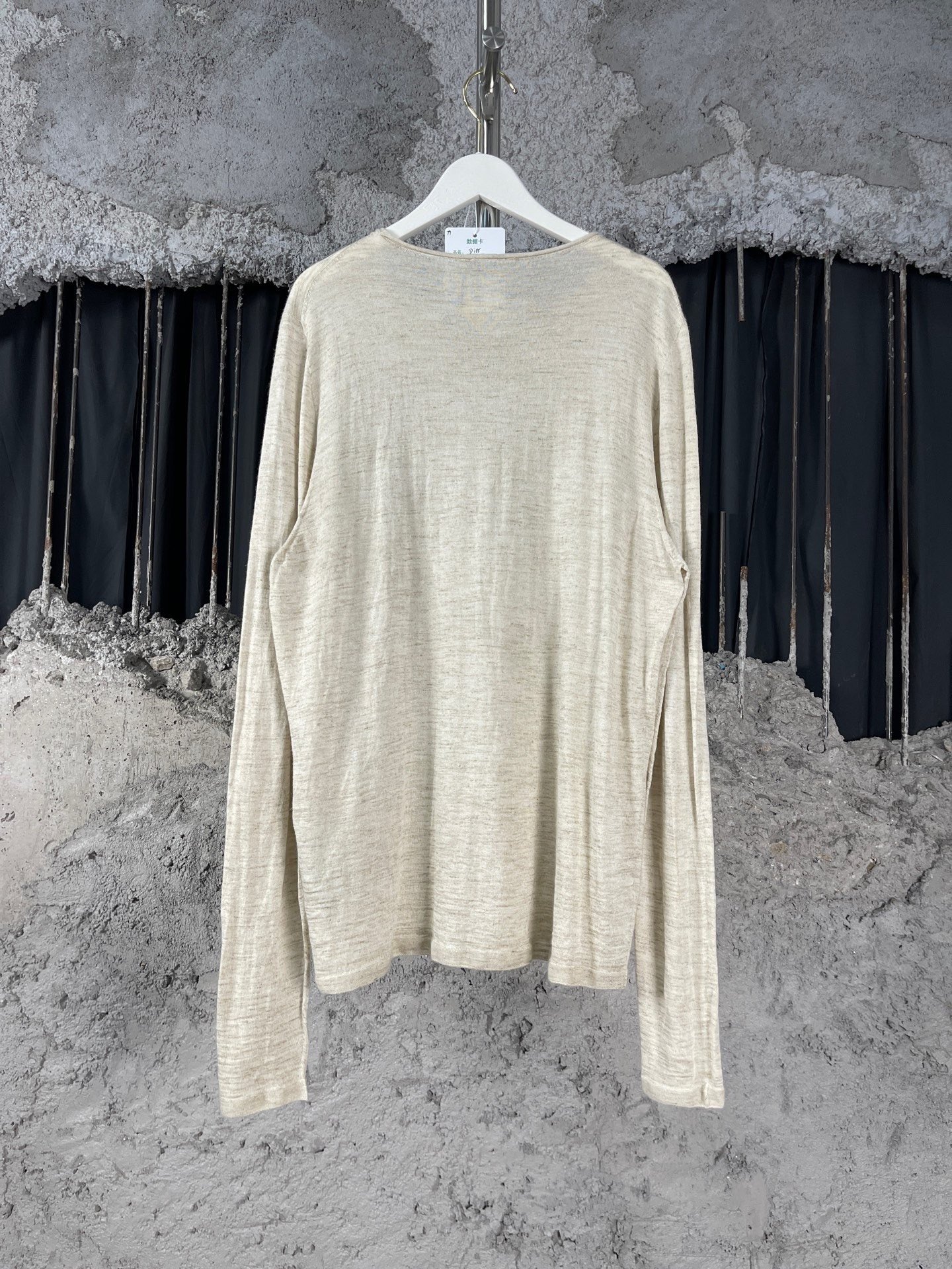 Dior SS25 Crewneck Long-Sleeve Embroidered Logo — front
