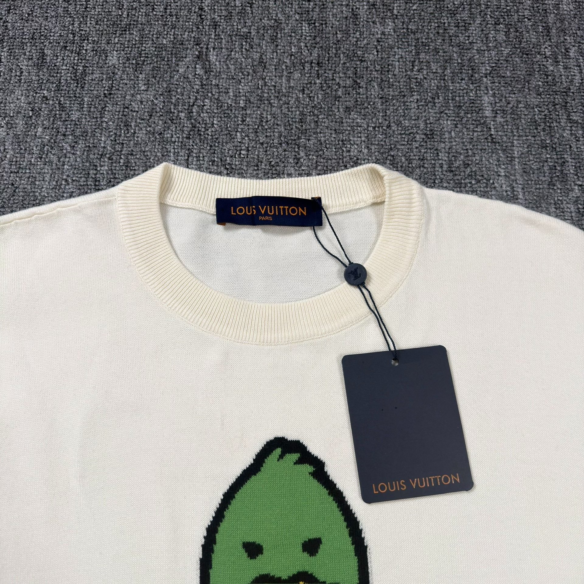 Louis Vuitton Nigo Duck Graphic Knit Top — front