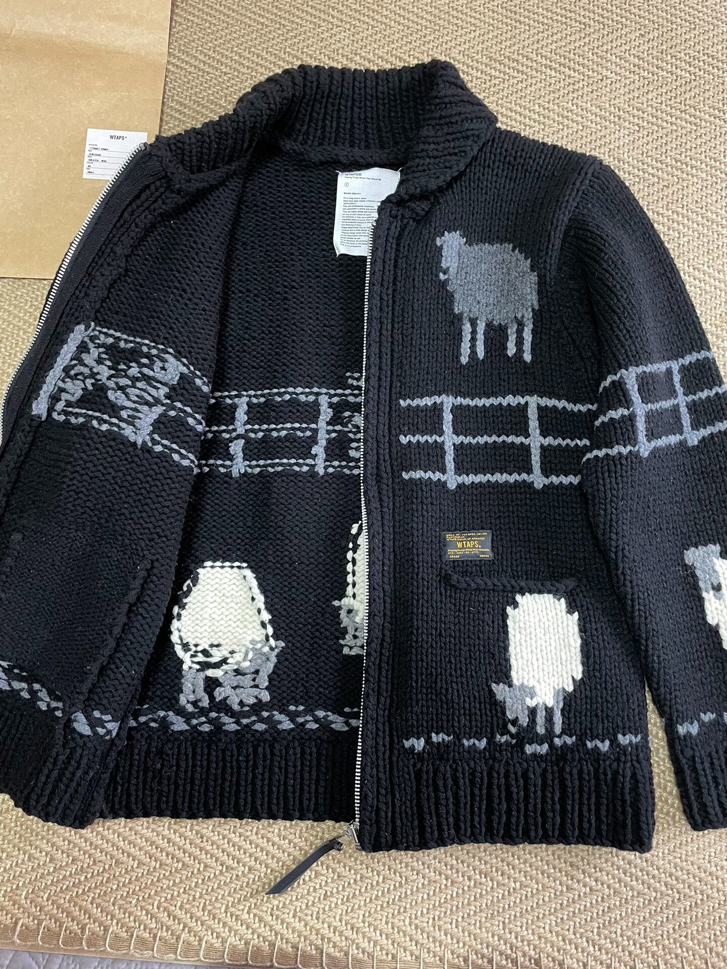 WTAPS Cowichan Wool Sweater Jacket — back