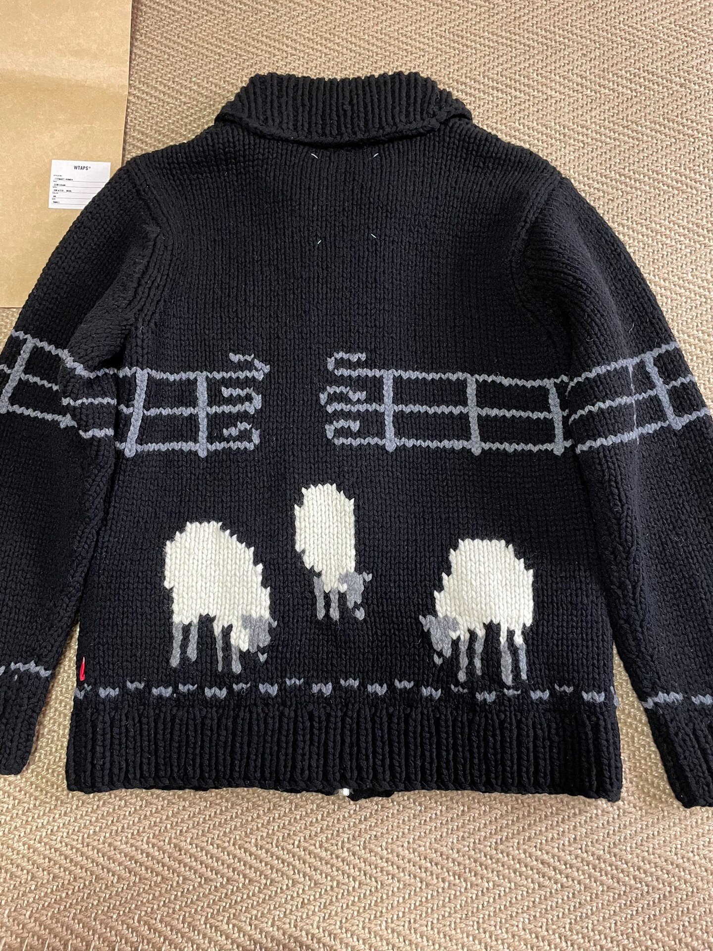 WTAPS Cowichan Wool Sweater Jacket — front