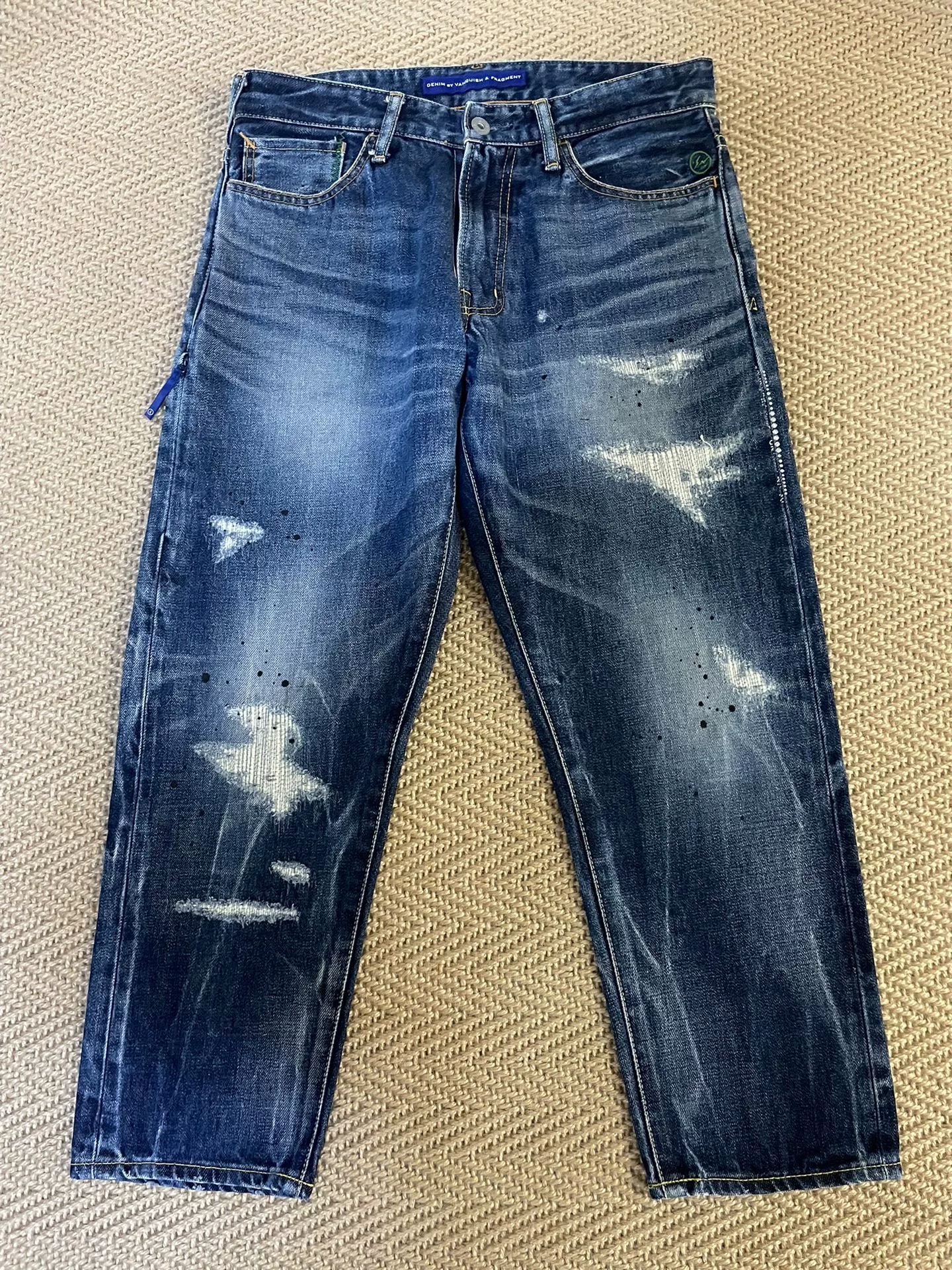Vanquish & Fragment Cropped Denim Jeans