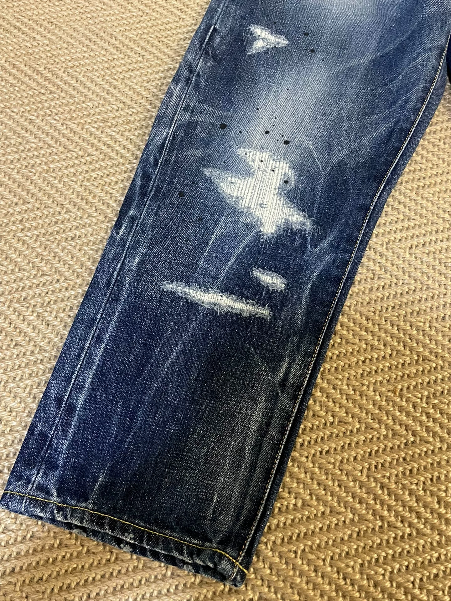 Vanquish & Fragment Cropped Denim Jeans — back