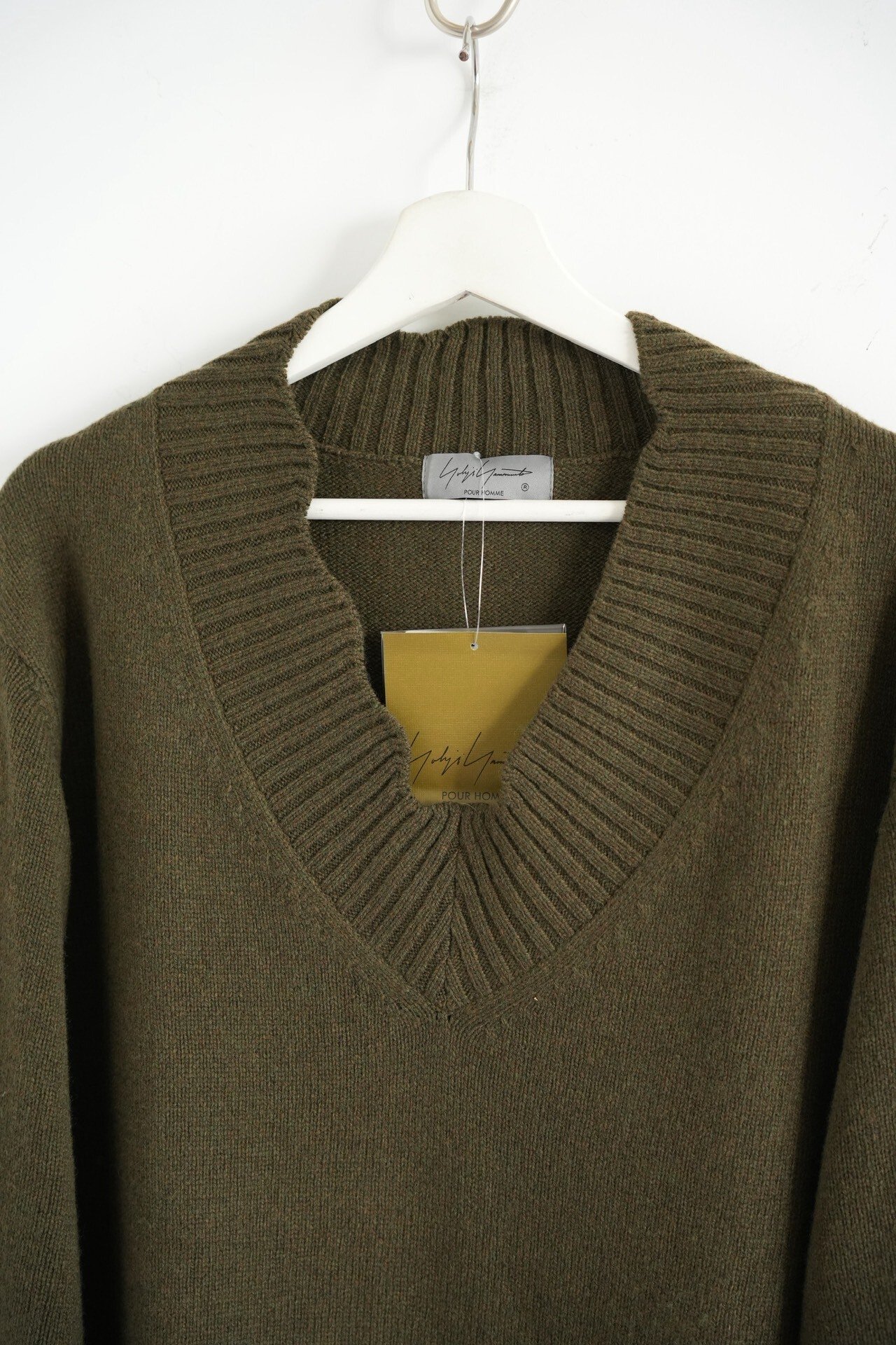 Yohji Yamamoto 24AW Wave Collar Sweater — detail