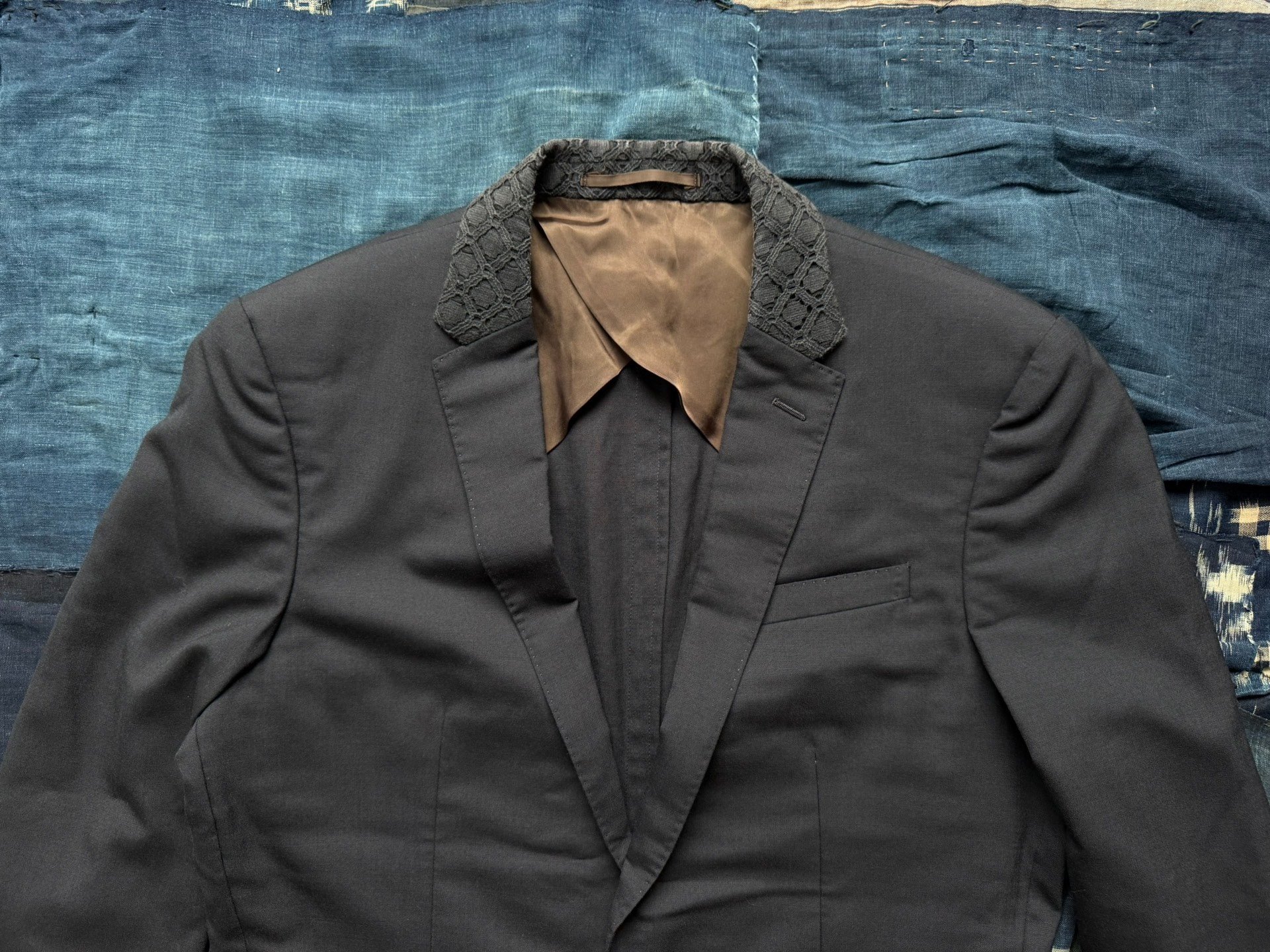 Kolor Junichi Abe Orange Suit Jacket — back