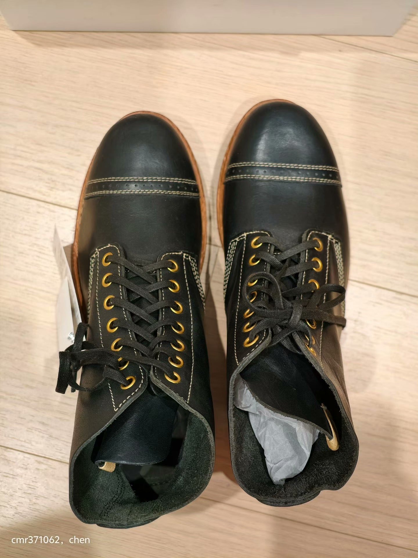 VISVIM 15AW NCF CAP BOOTS-FOLK — label