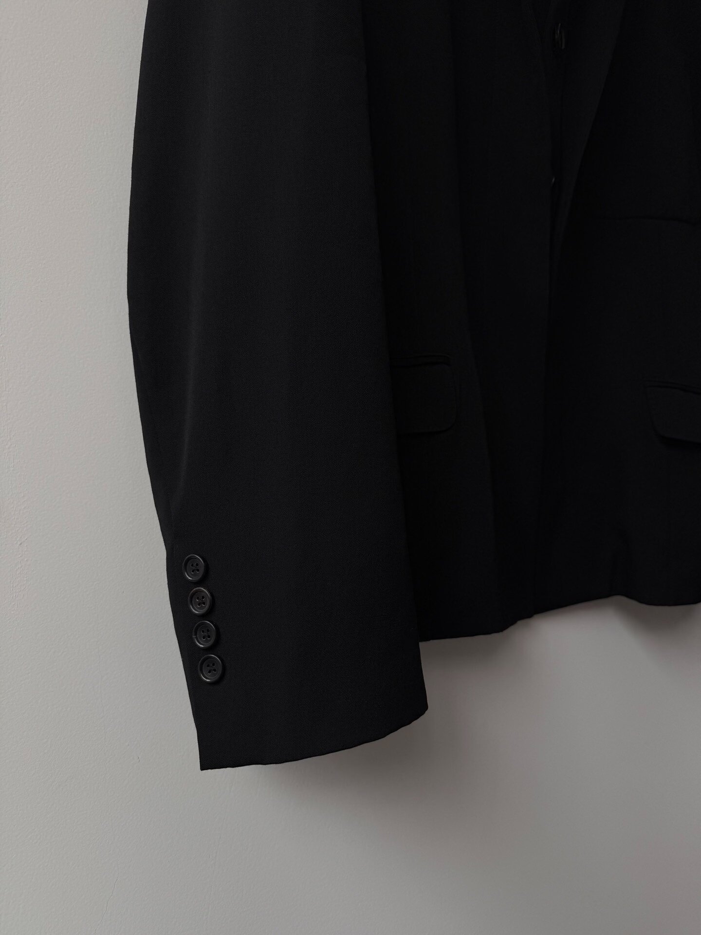 Yohji Yamamoto 21AW Double Layer Suit Jacket — detail