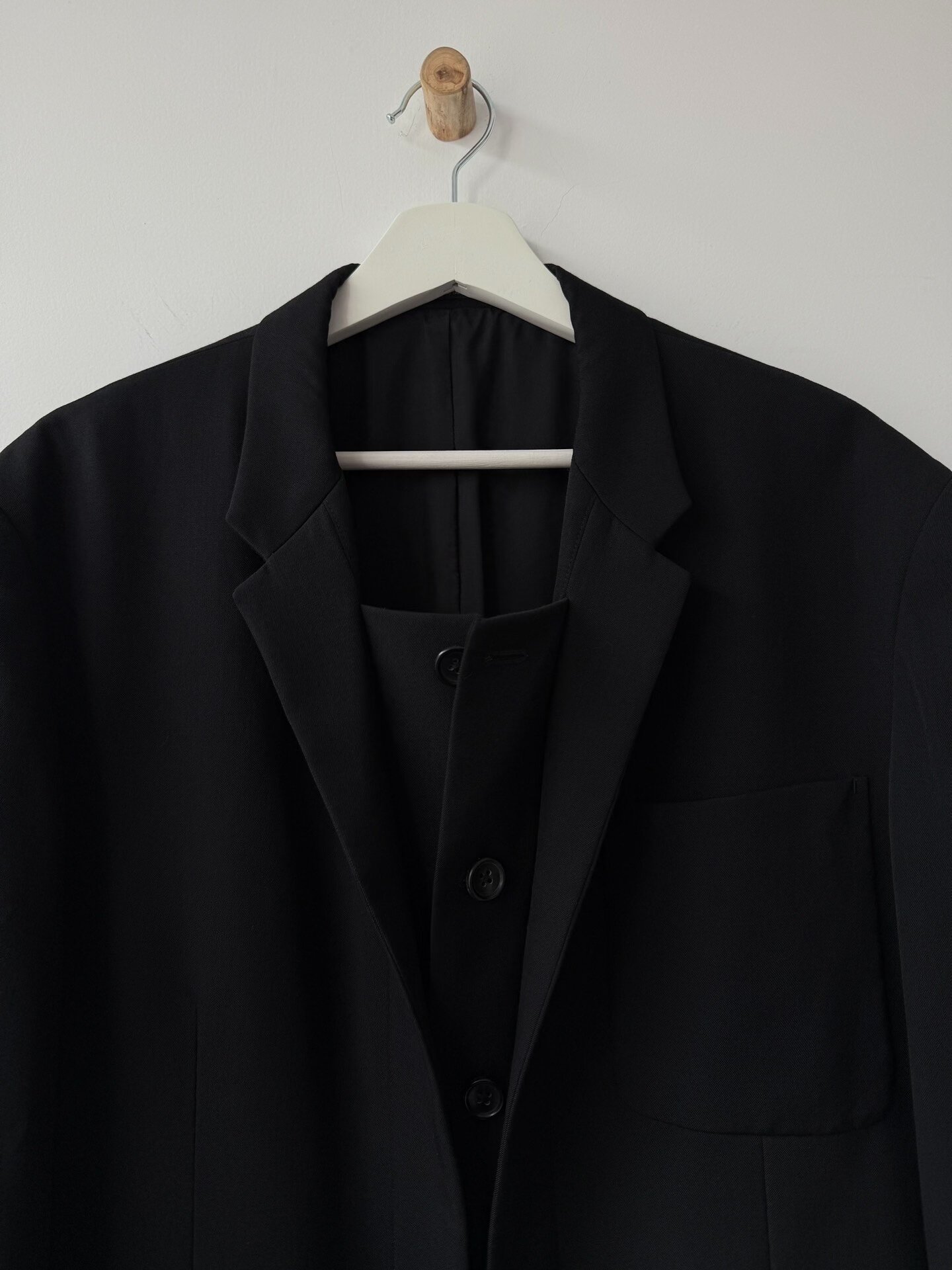 Yohji Yamamoto 21AW Double Layer Suit Jacket — back