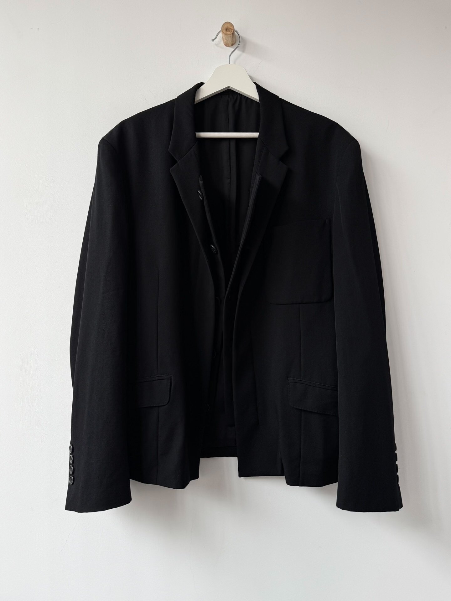 Yohji Yamamoto 21AW Double Layer Suit Jacket — front