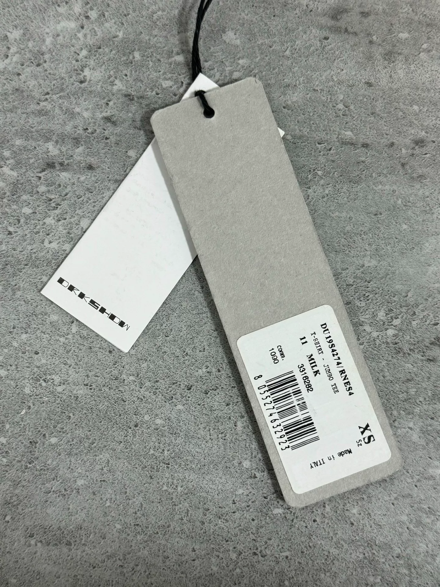 Rick Owens Loose Mid-Sleeve T-Shirt — back