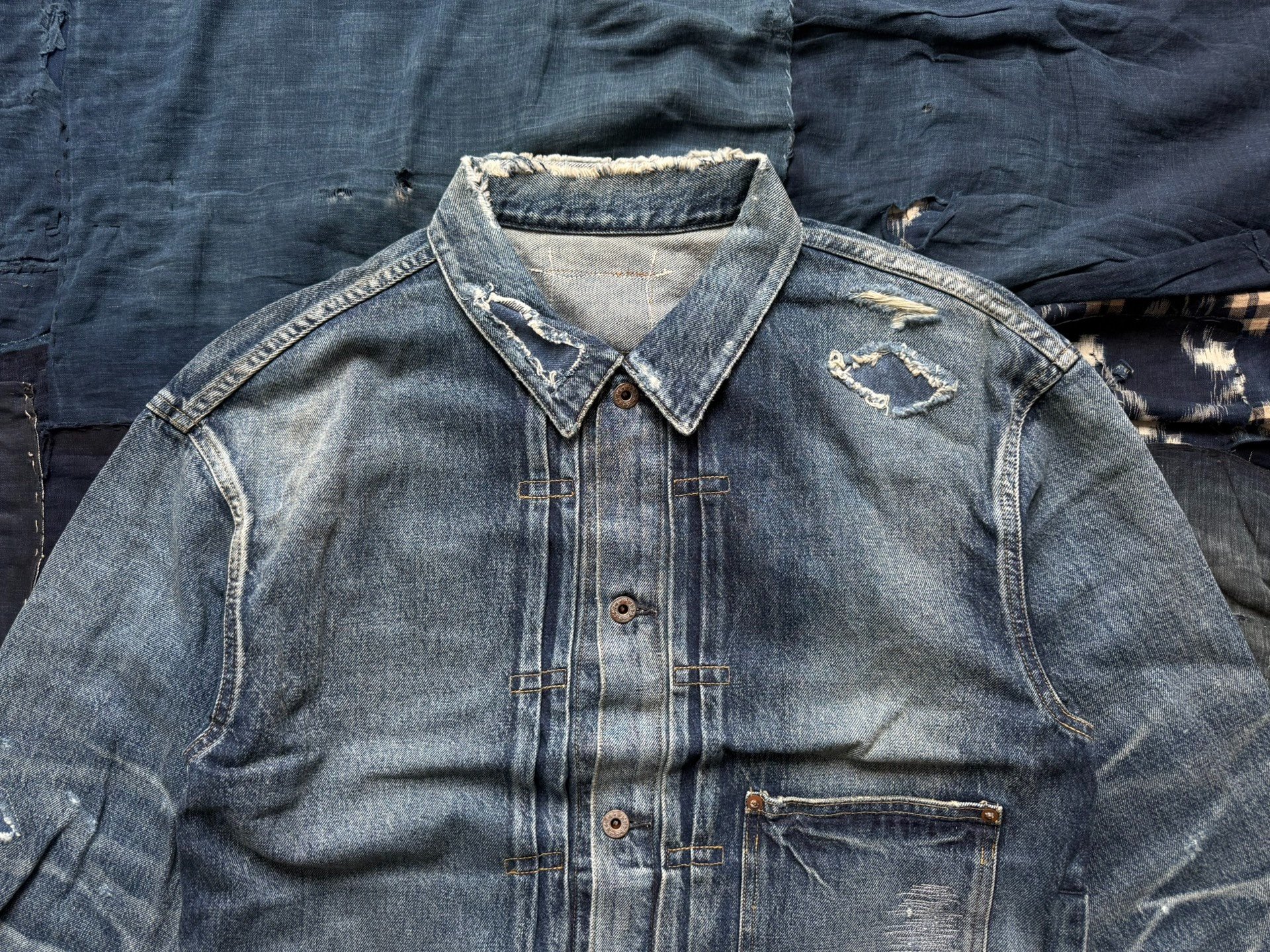 MADNESS 24AW AGING TYPE-I DENIM JACKET — back