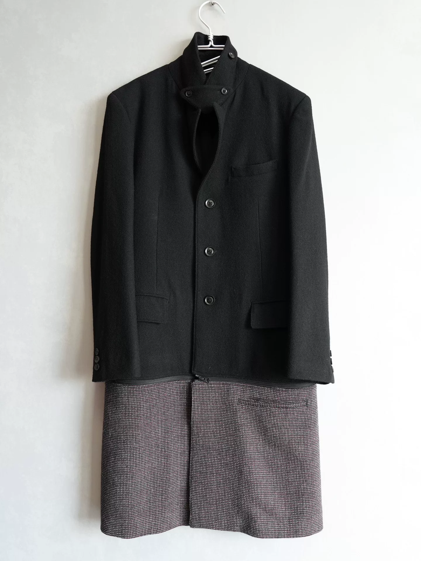 Yohji Yamamoto 14AW Detachable Coat — detail