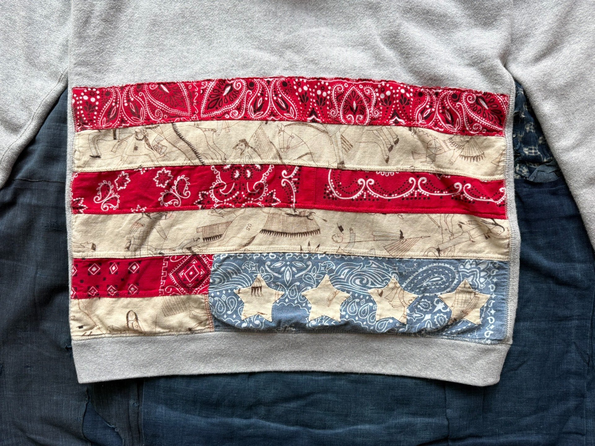 visvim ict 14ss Flag Hoodie — front