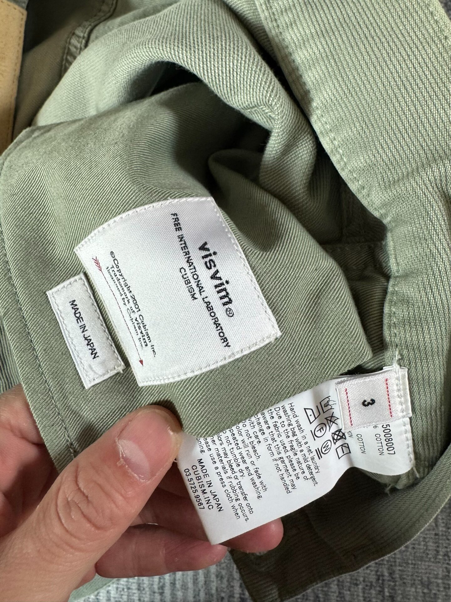 VISVIM 23SS FLUXUS 01 DMGD — back