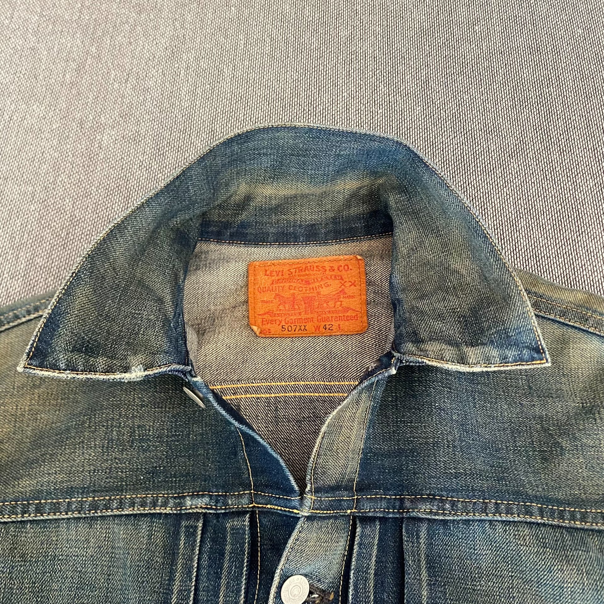 Levi's LVC 507XX J22 Denim Jacket — detail