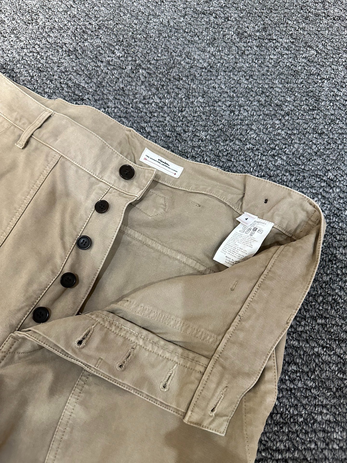 visvim alda pants size 4 — back