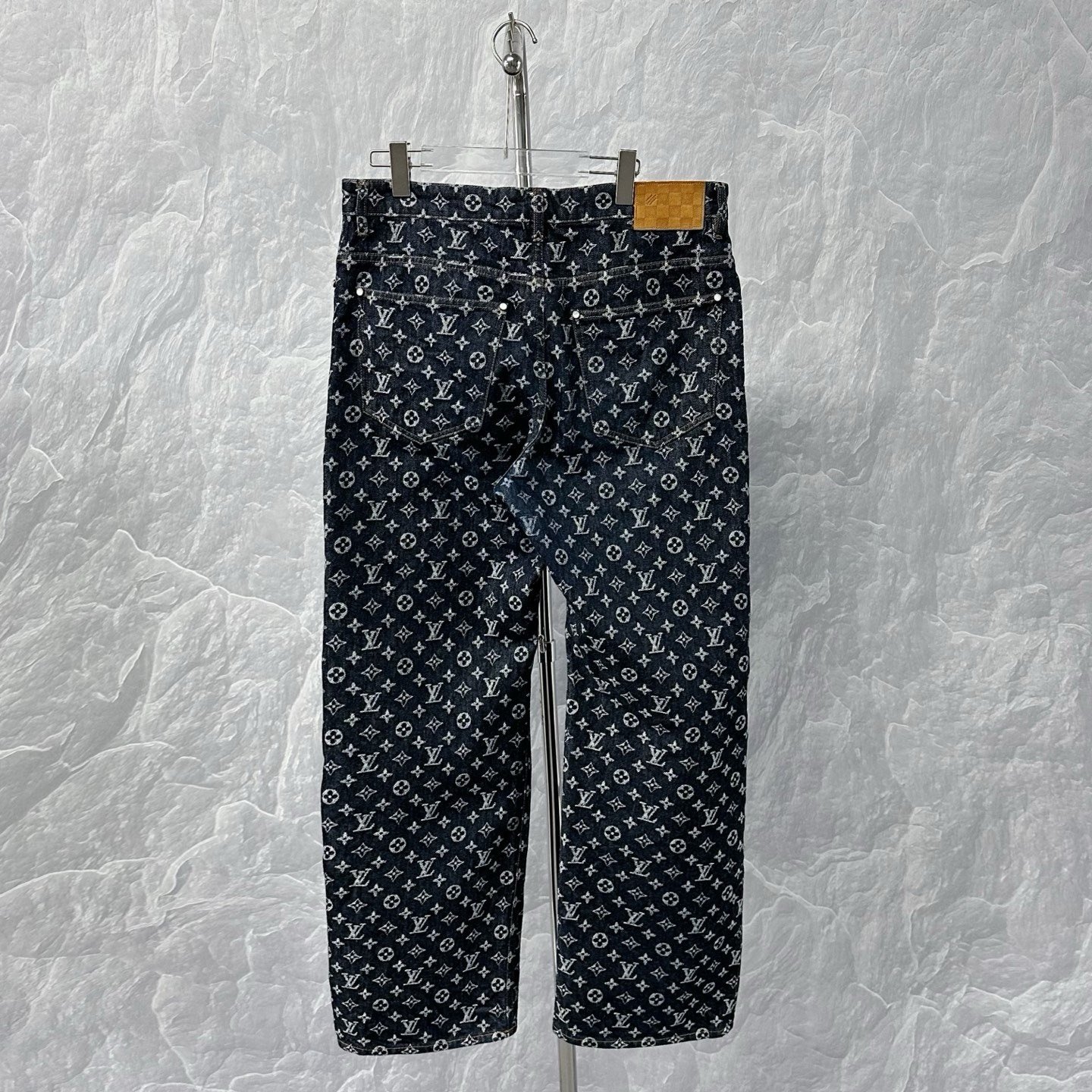 Louis Vuitton FW24 Monogram Denim Pants — back
