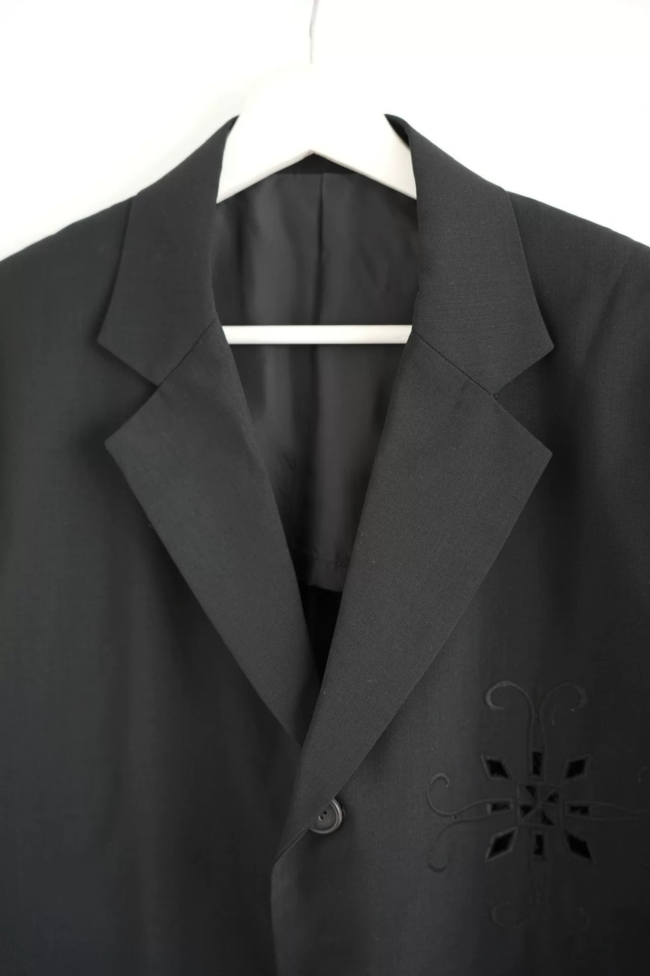 Yohji Yamamoto 1987 SS Floral Cutout Blazer — back