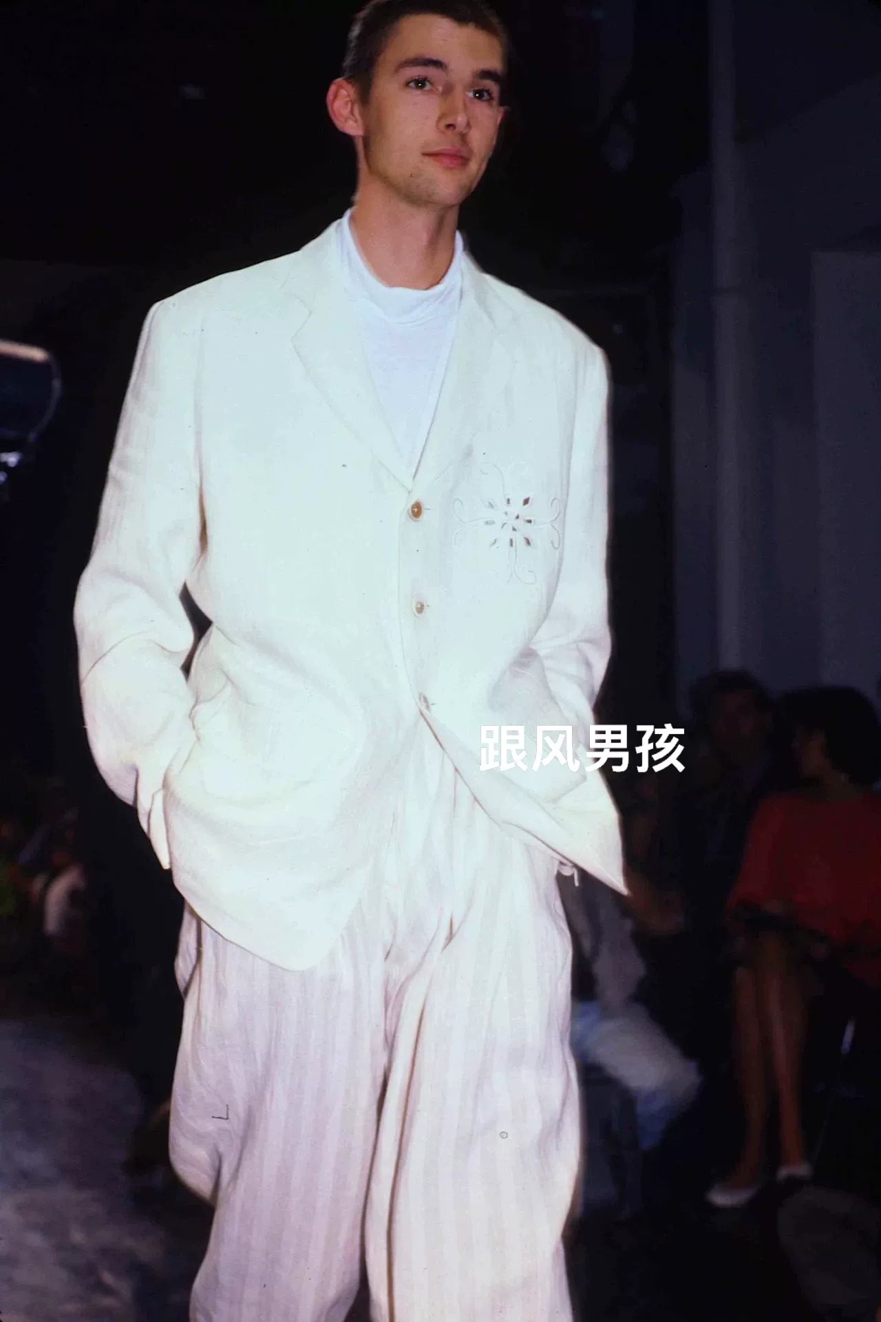Yohji Yamamoto 1987 SS Floral Cutout Blazer — detail