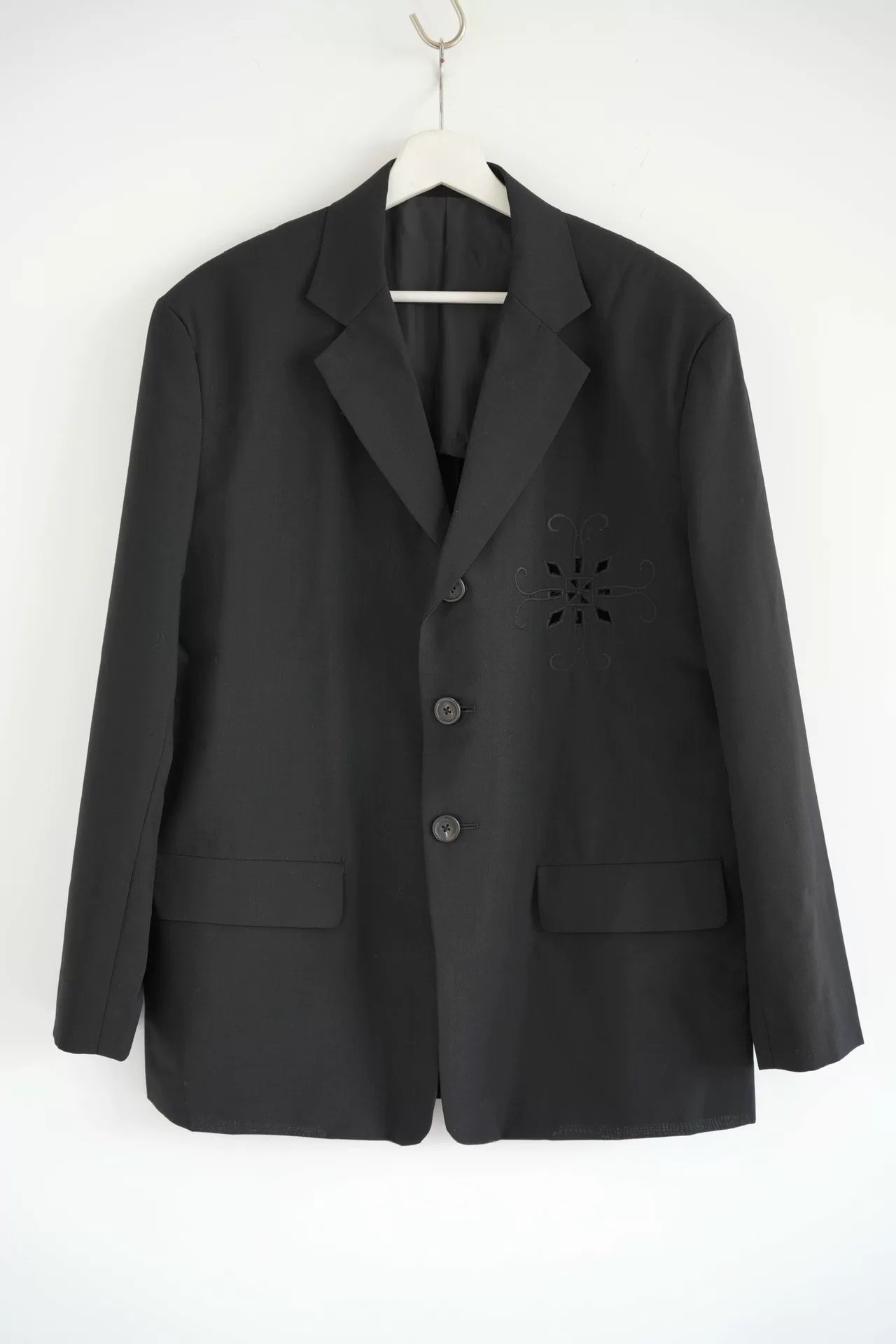 Yohji Yamamoto 1987 SS Floral Cutout Blazer