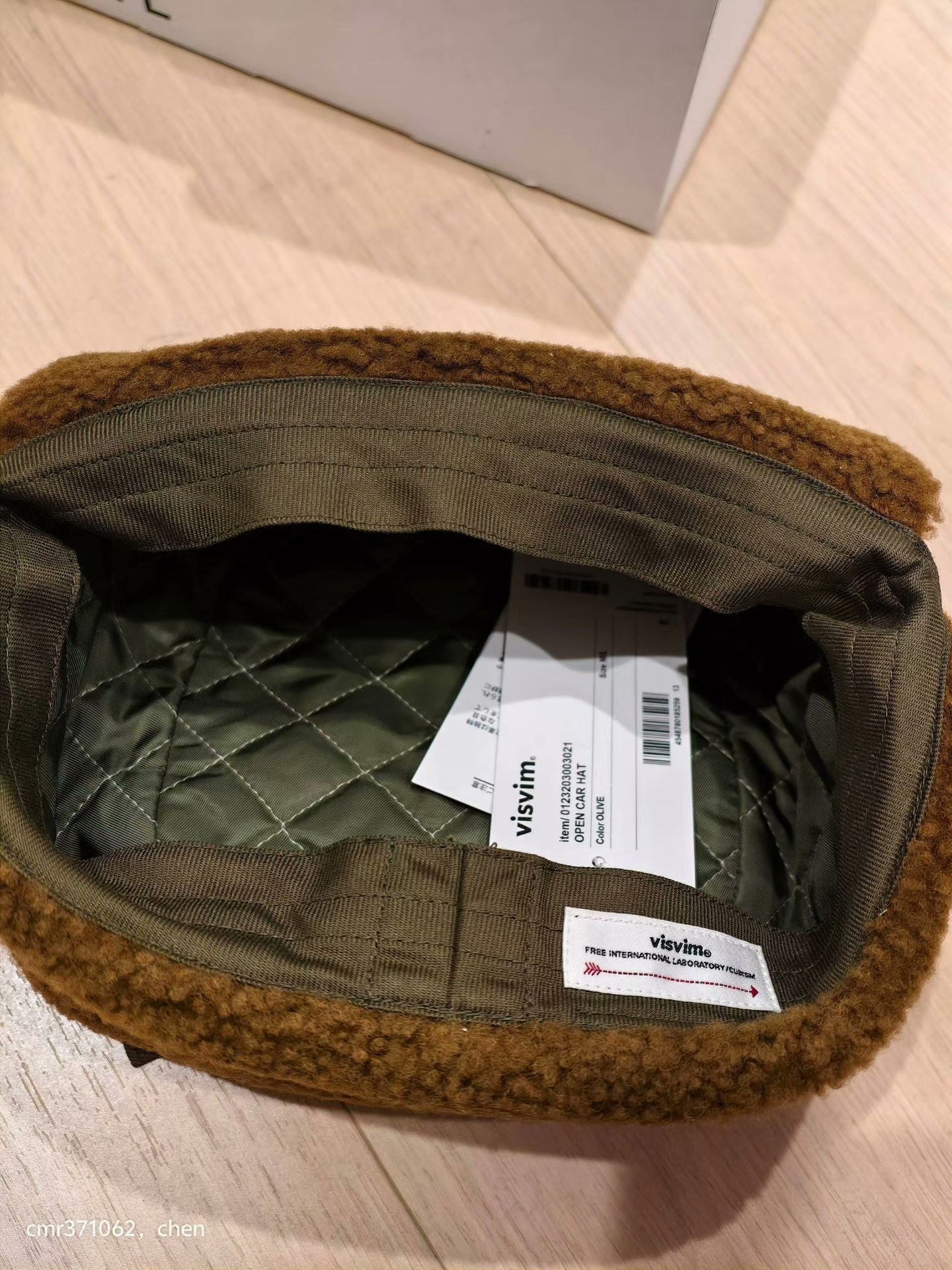 VISVIM 23AW OPEN CAR HAT — label