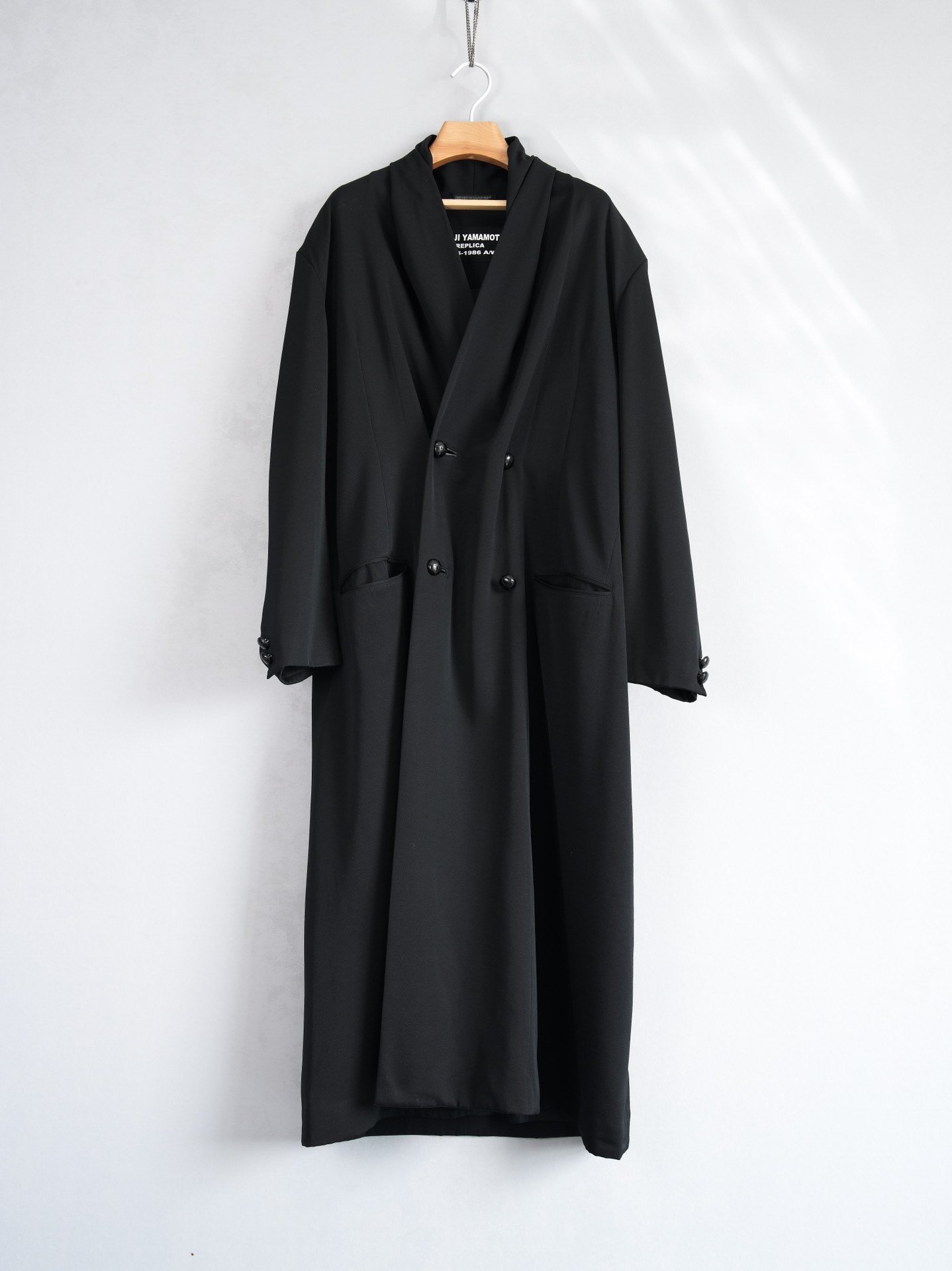 Yohji Yamamoto 1985 AW Replica Shawl Coat — front