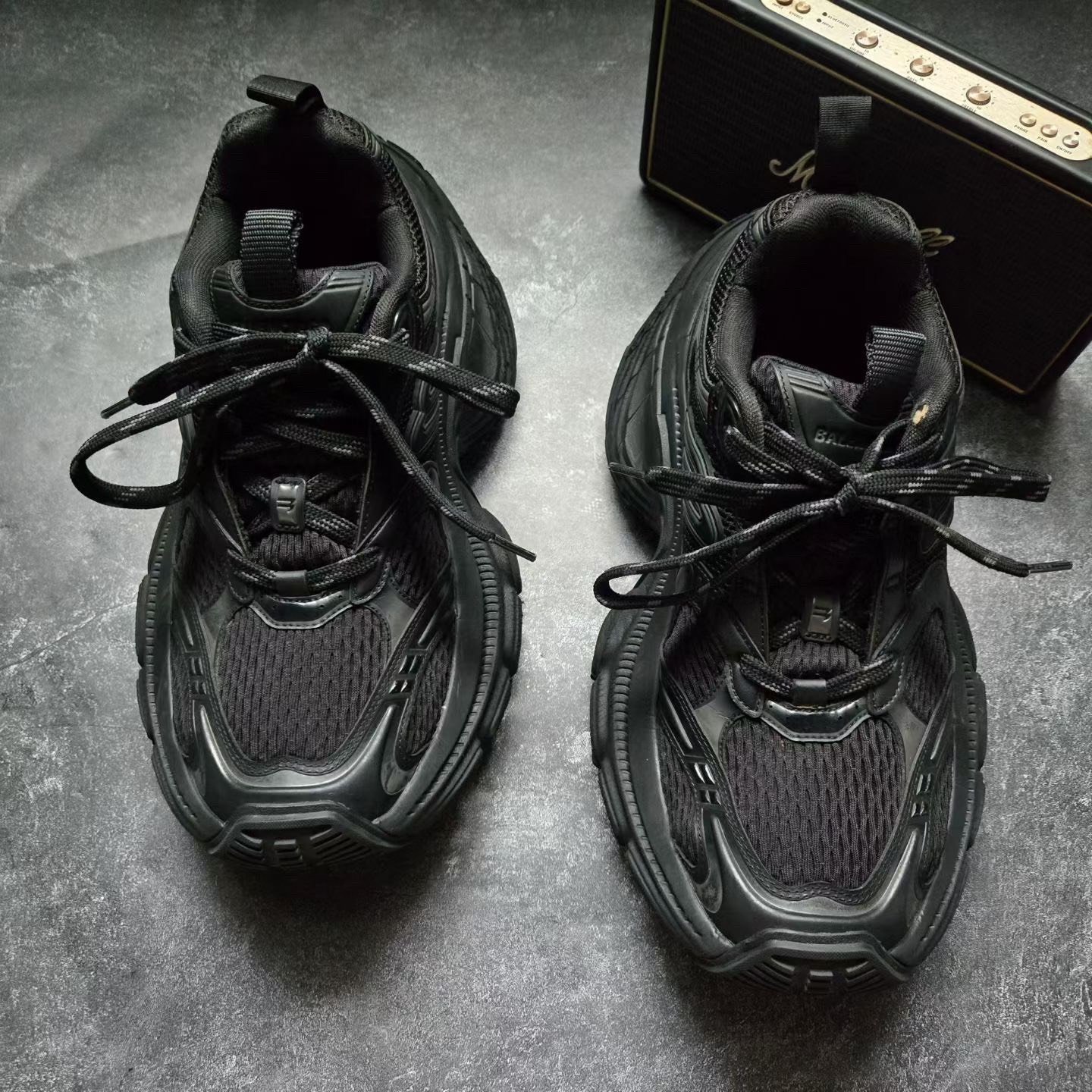 Balenciaga 10XL Black Sneakers — front