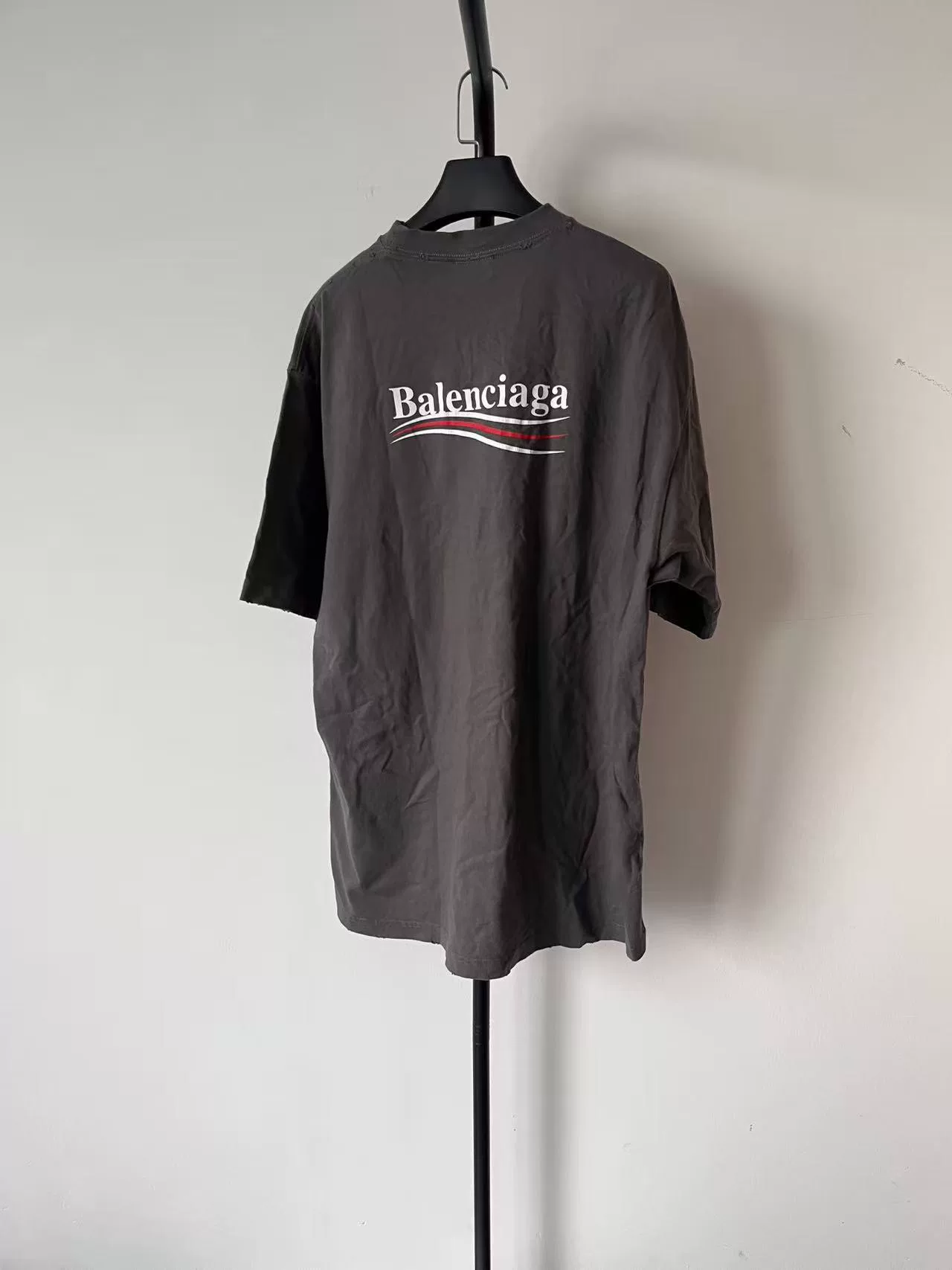 Balenciaga Logo Print Short Sleeve T-shirt — front