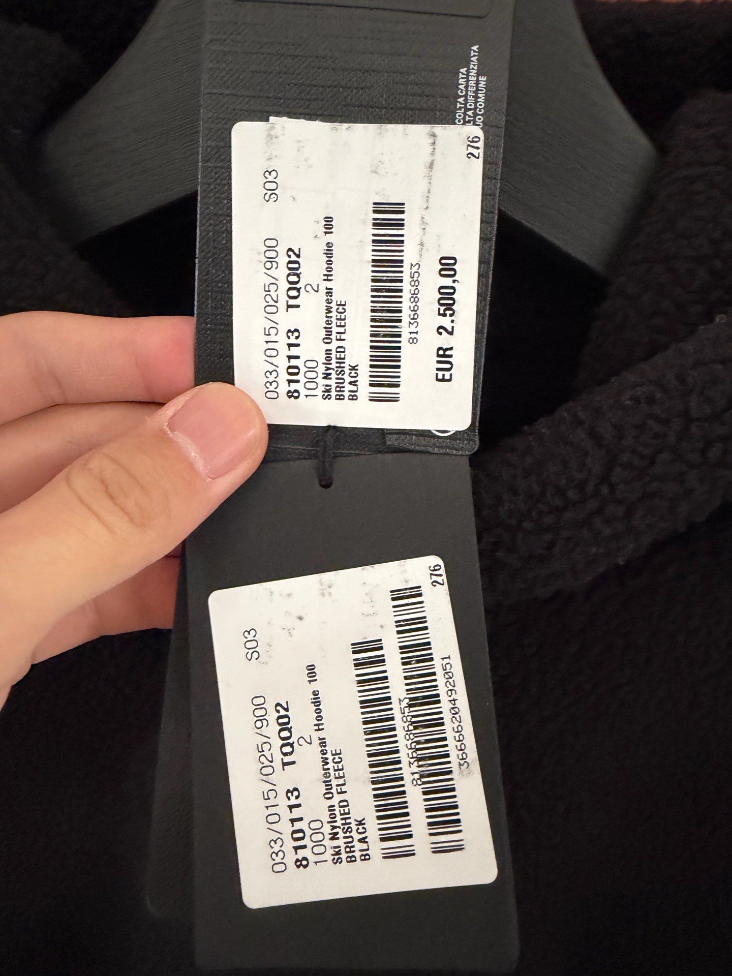 Balenciaga Ski Collection Fleece Hoodie — detail
