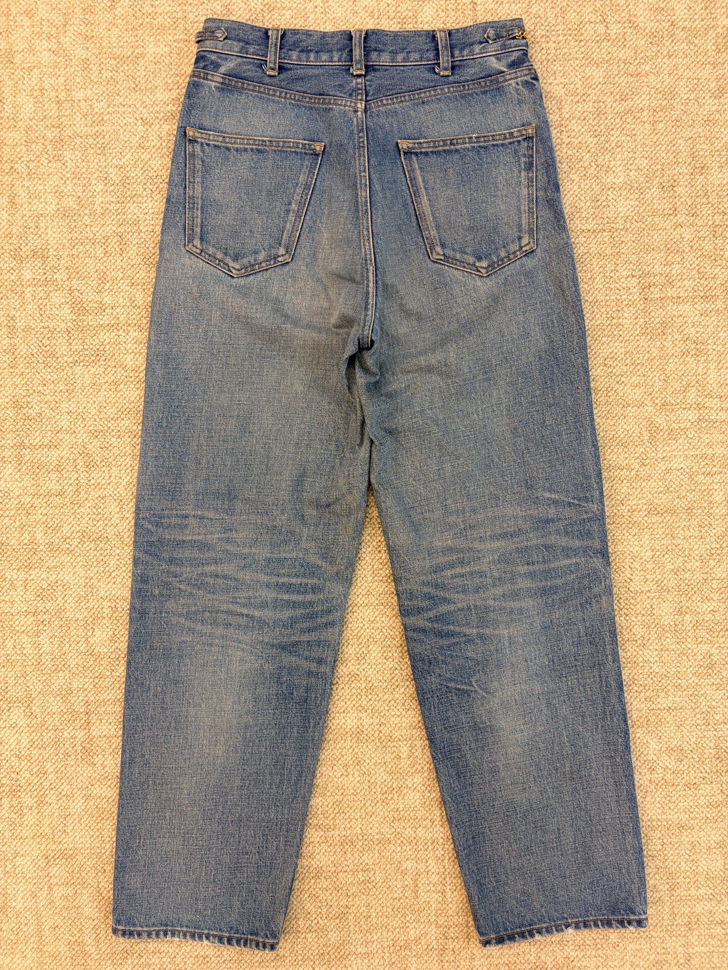 Celine 22FW Margaret Gold Chain Jeans — front