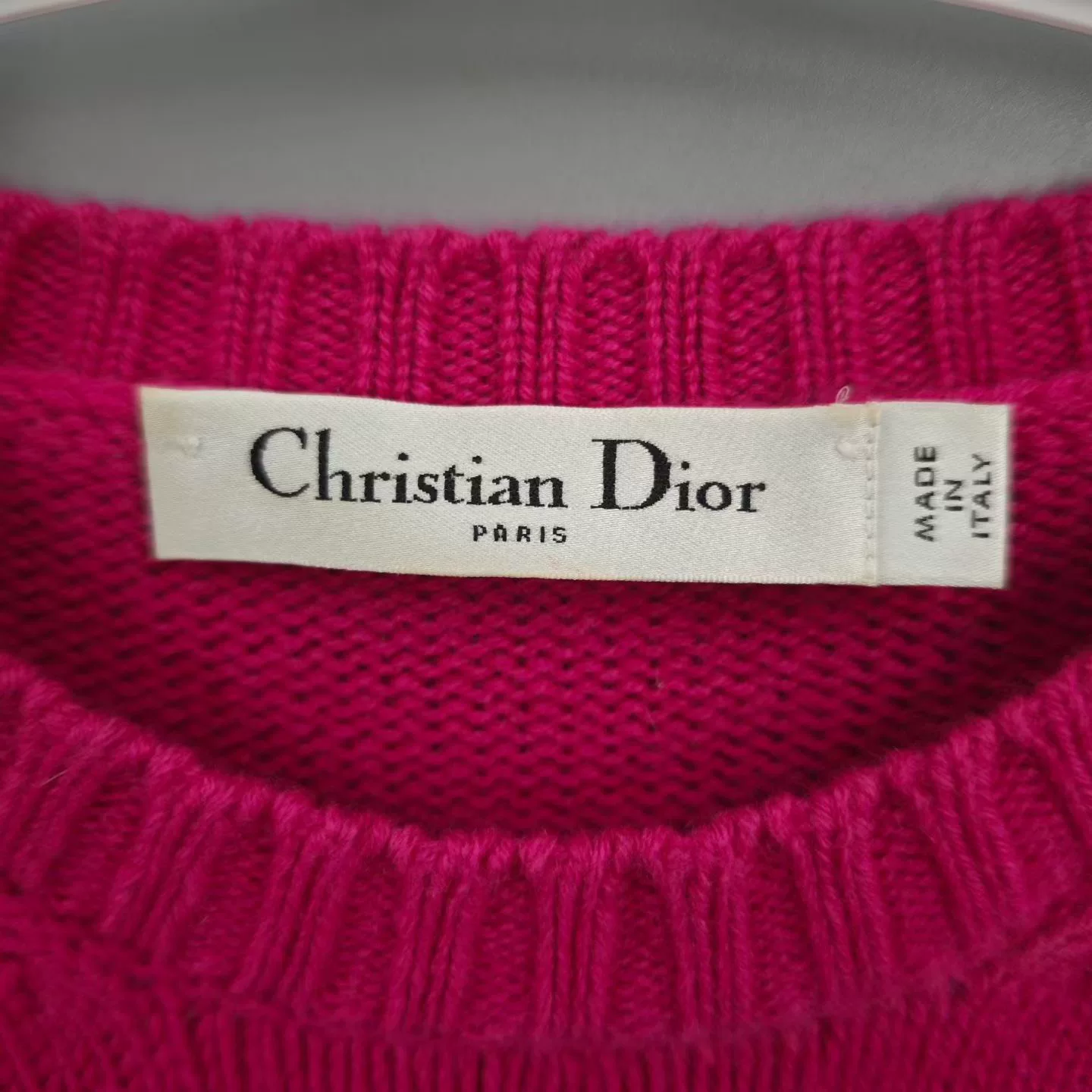 Christian Dior Star Logo Knit Top — detail