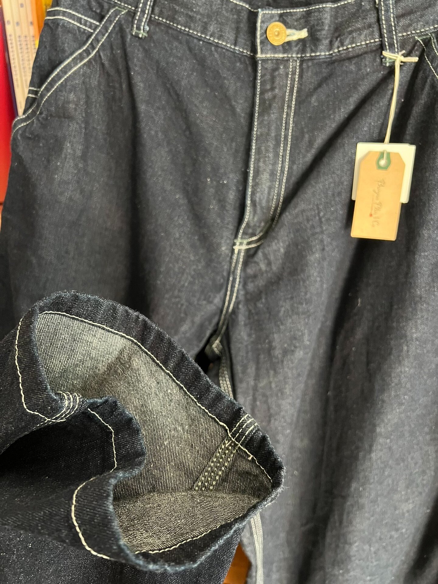 Burgus Plus Indigo Painter Pants — back