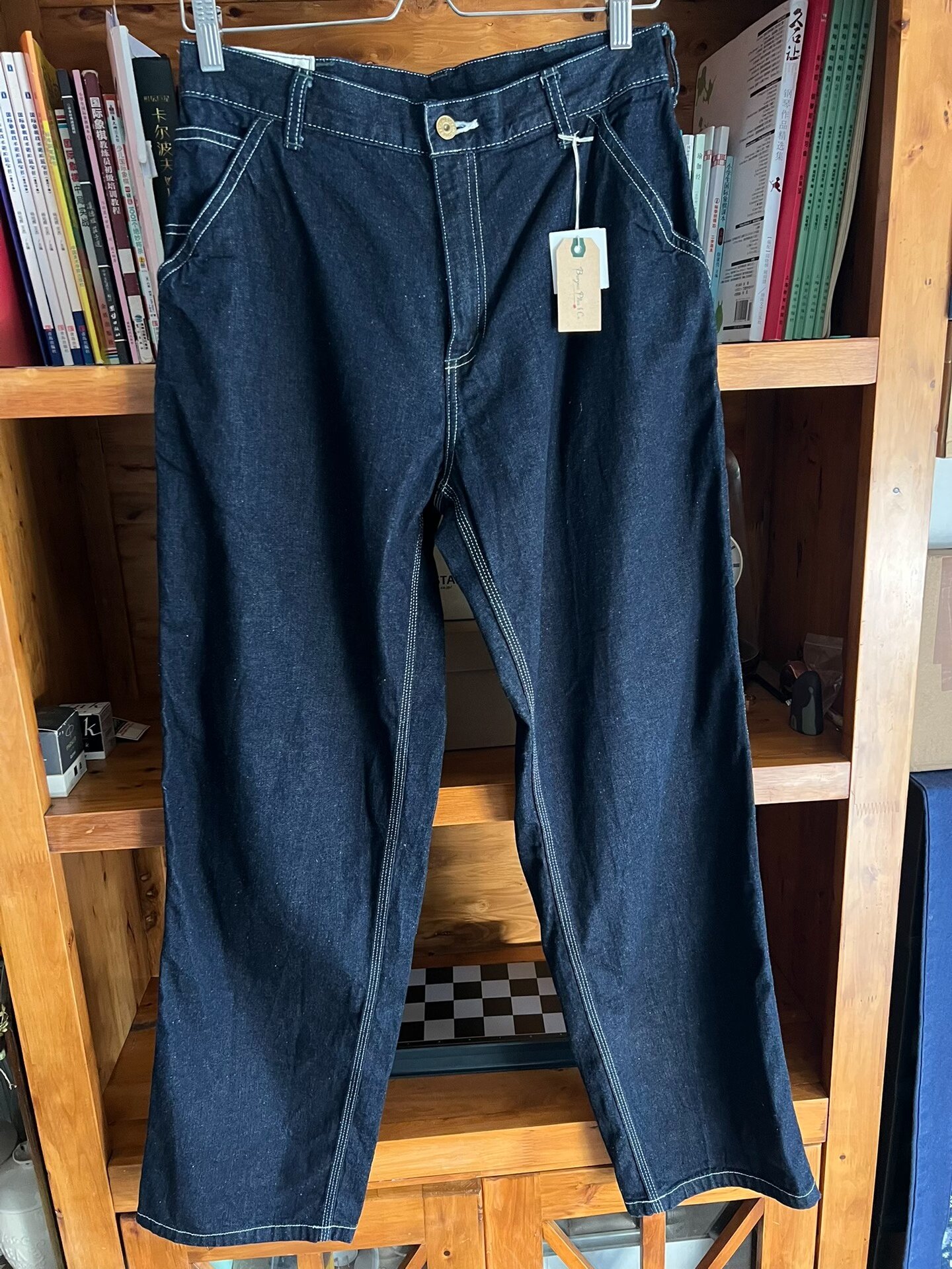 Burgus Plus Indigo Painter Pants — front