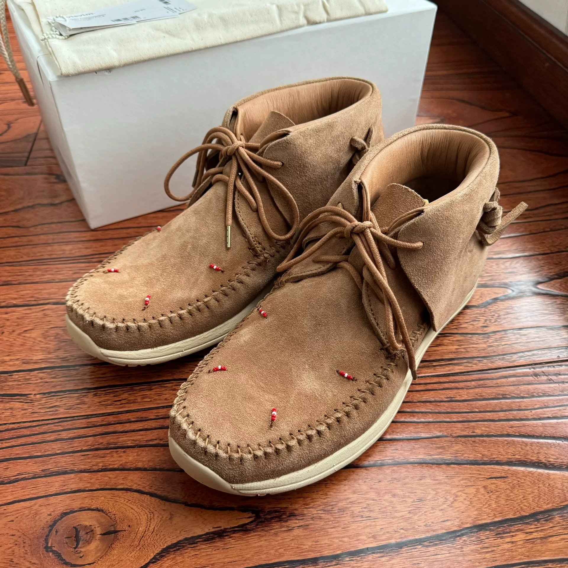 Visvim 24AW FBT Lhamo Folk Fringe Casual Shoes