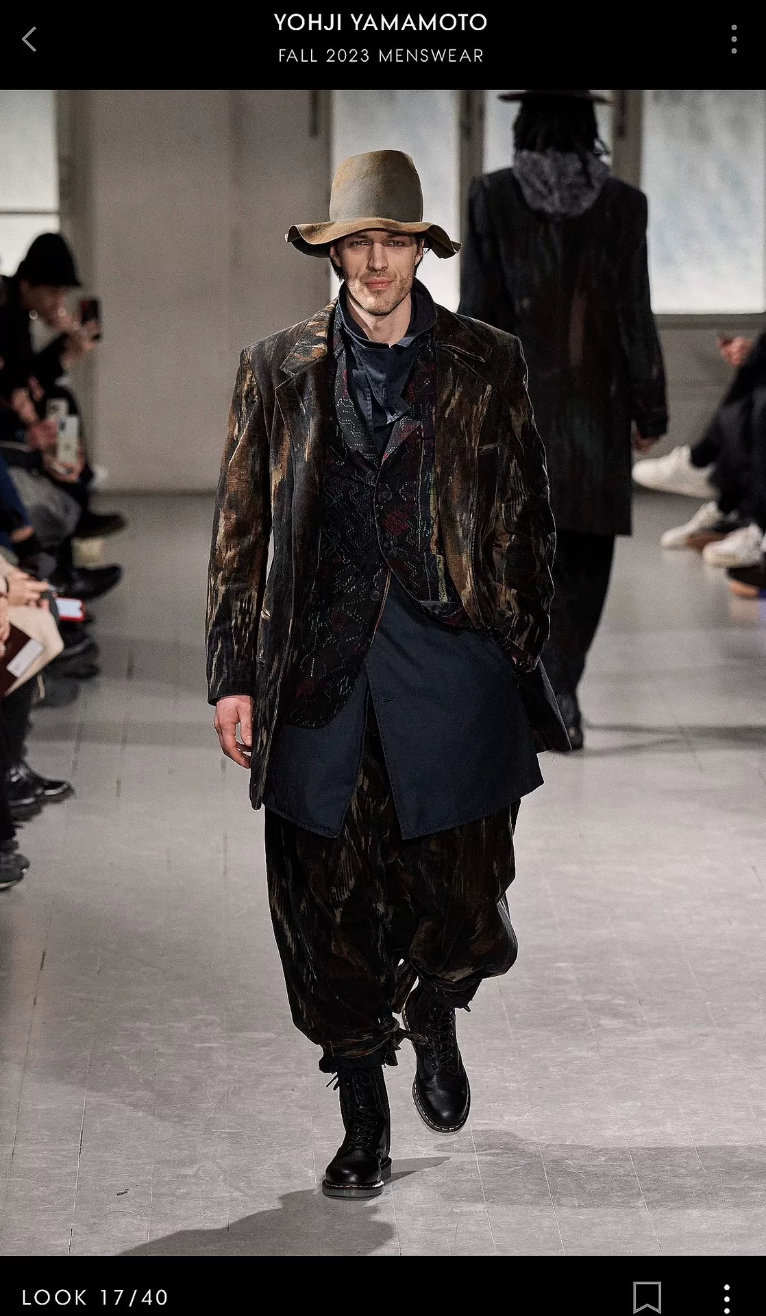 Yohji Yamamoto 23AW Kyoto Dye Coat — front